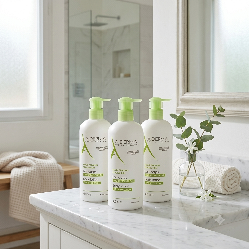 A-Derma Body Lotion 400ml 3 stykker