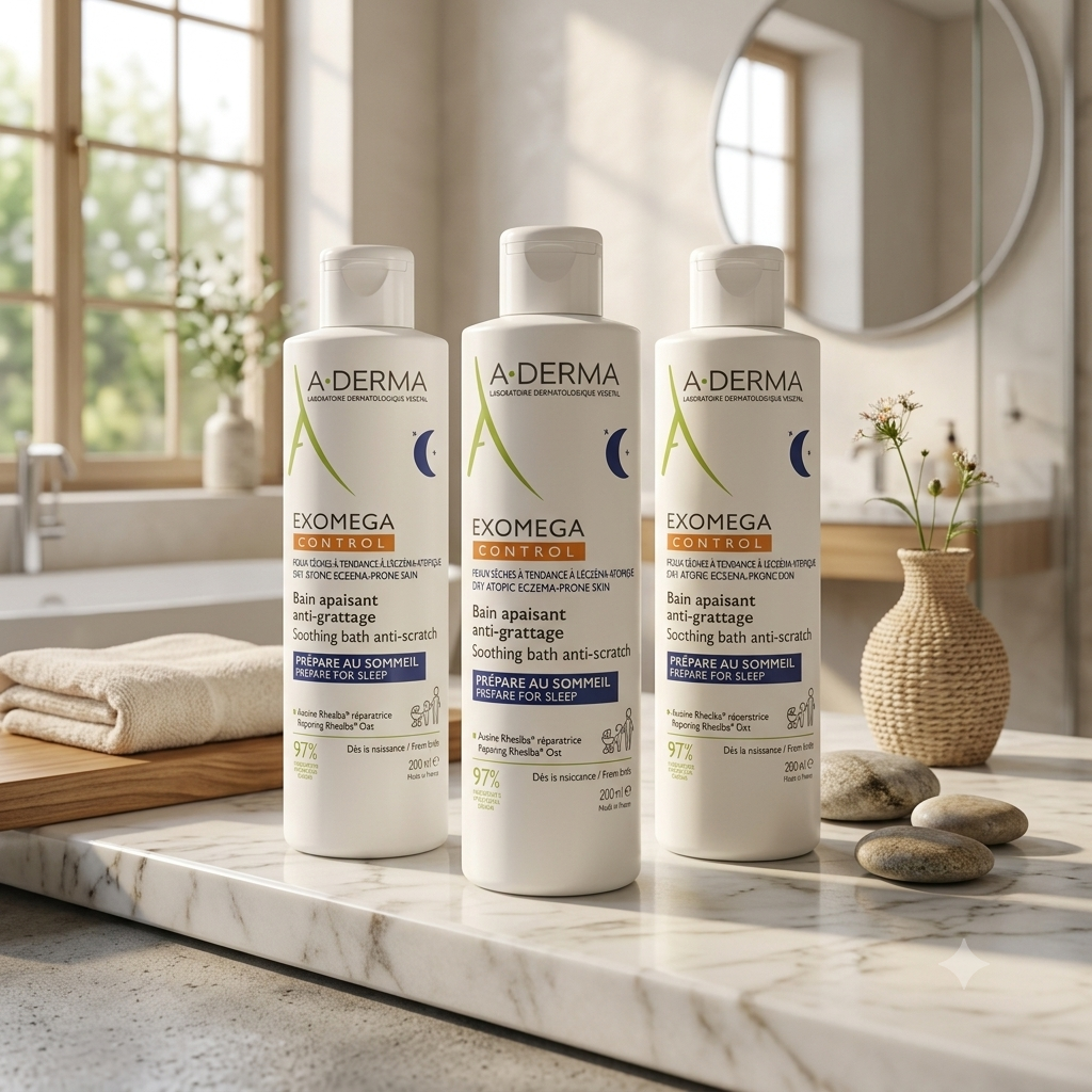A-DERMA Exomega CONTROL Soothing Bath 200 ml 3 stykker