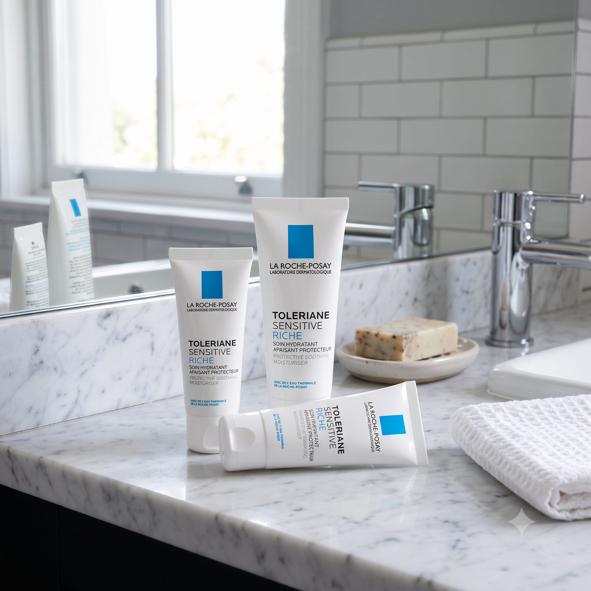 La Roche-Posay Toleriane Sensitive Riche 40 ml 3 stykker