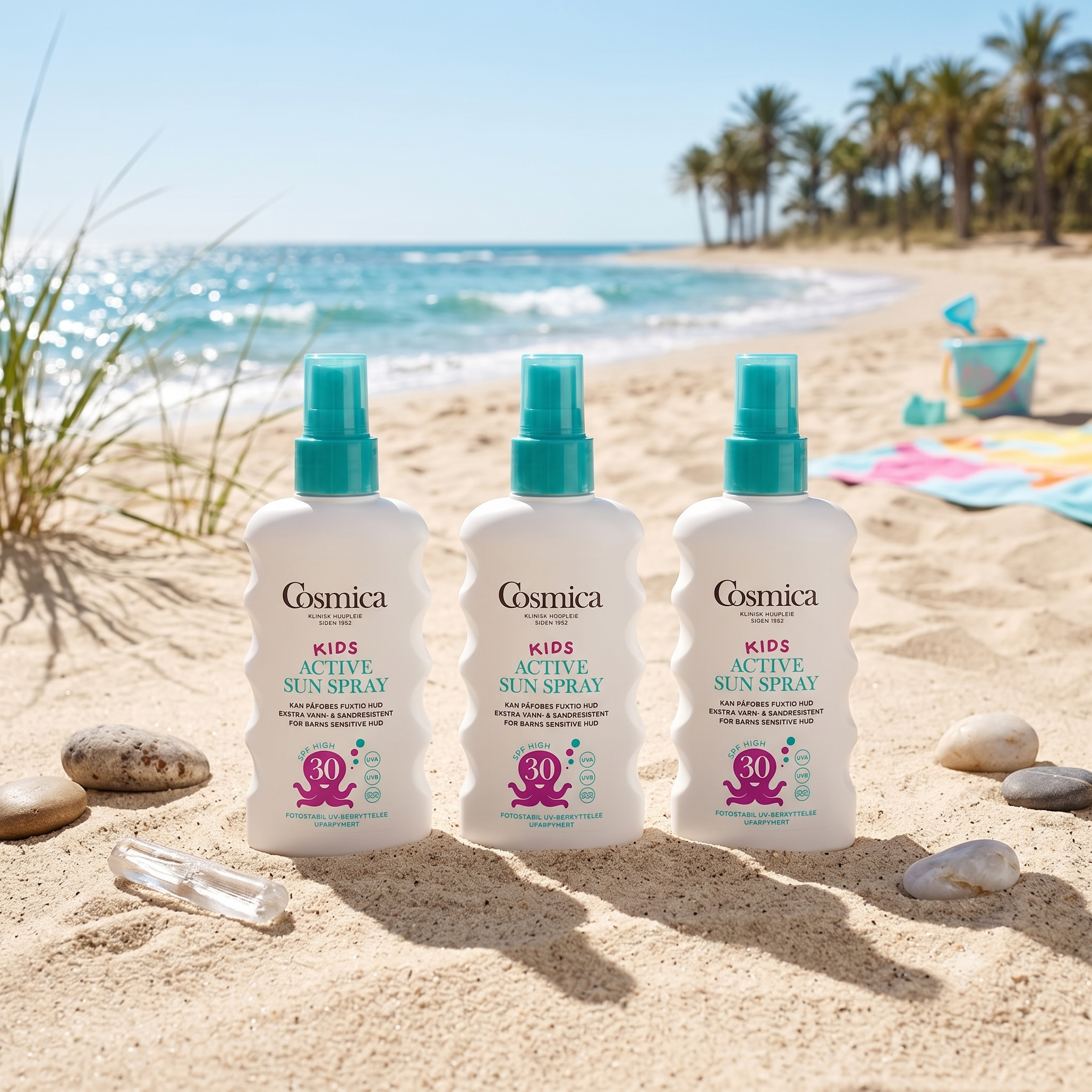 Cosmica Kids Active Sun Spray SPF30 175ml 3 stykker
