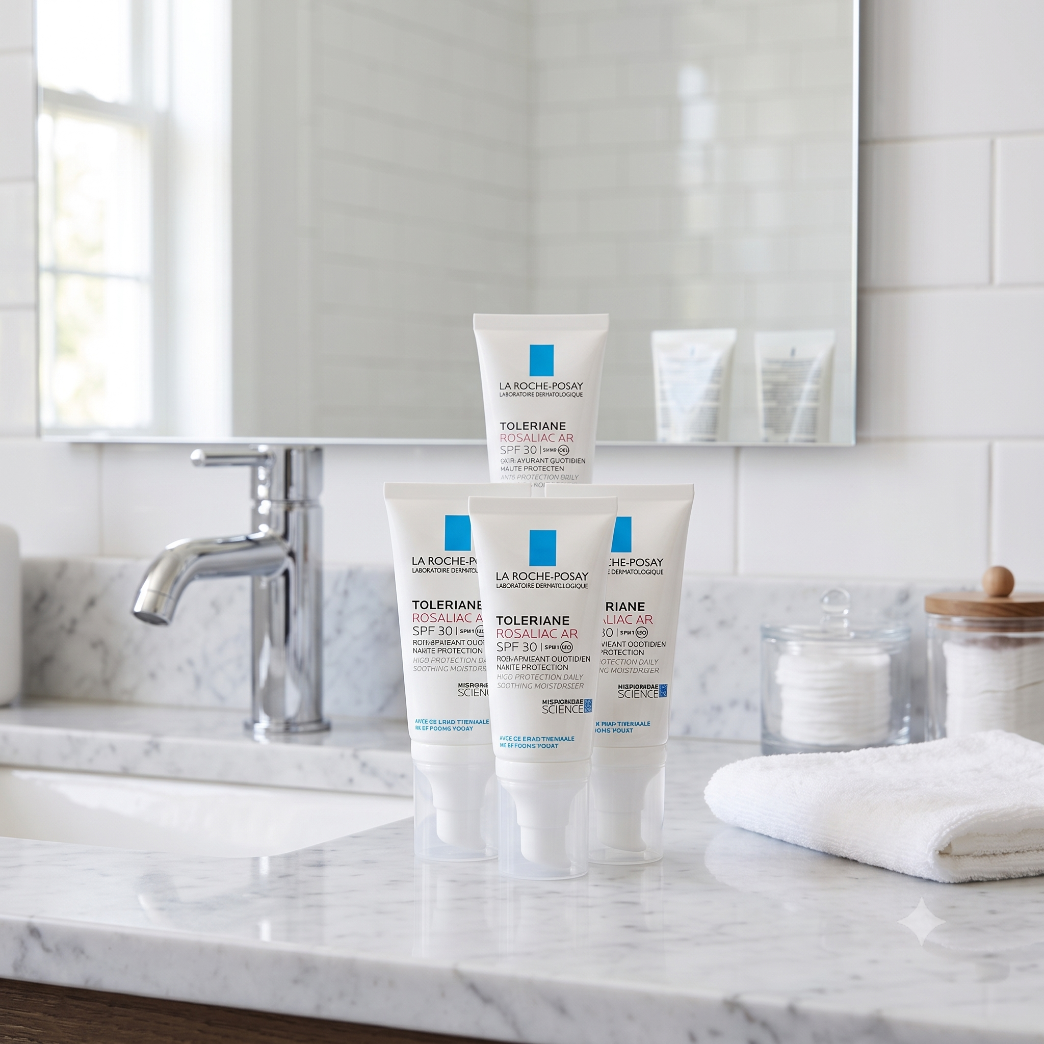 La Roche-Posay Toleriane Rosaliac AR spf 30 40 ml 3 stykker
