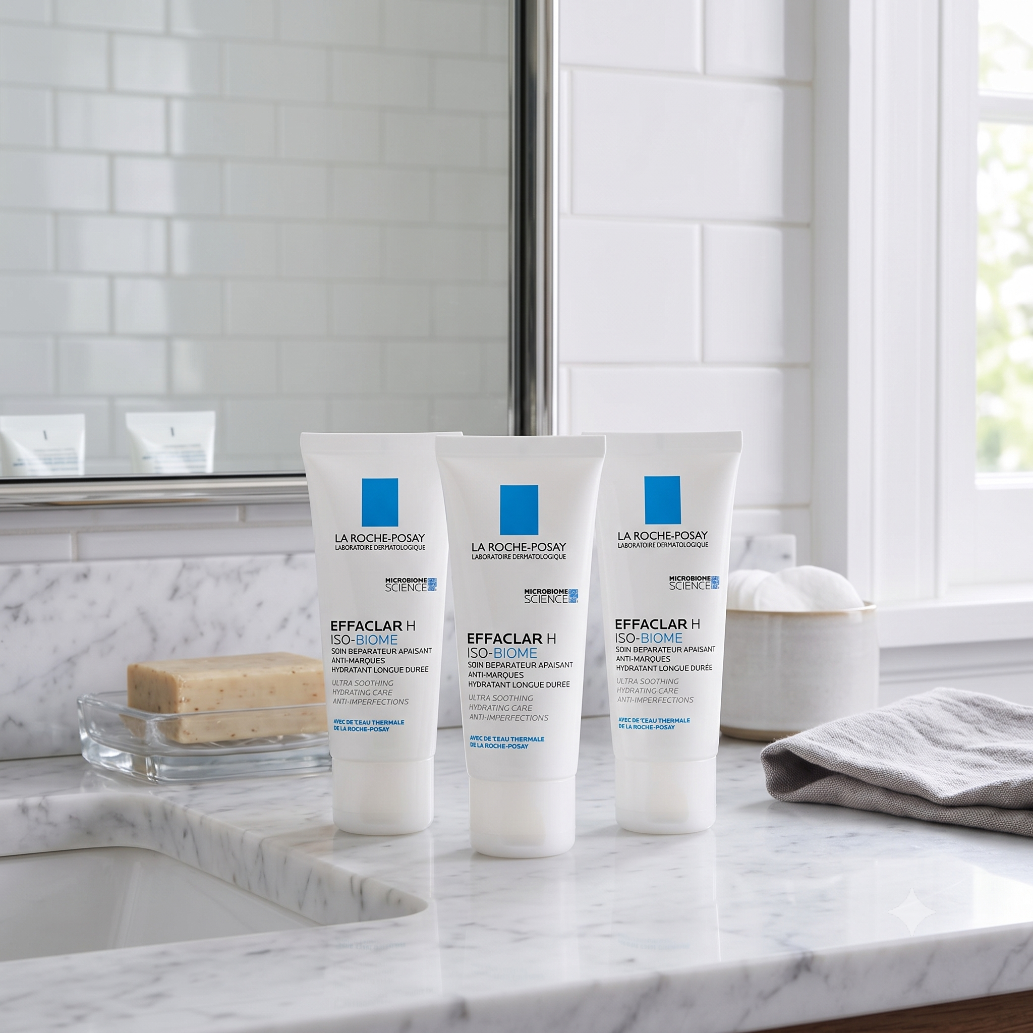La Roche-Posay Effaclar H Iso-Biome Krem 40 ml 3 stykker