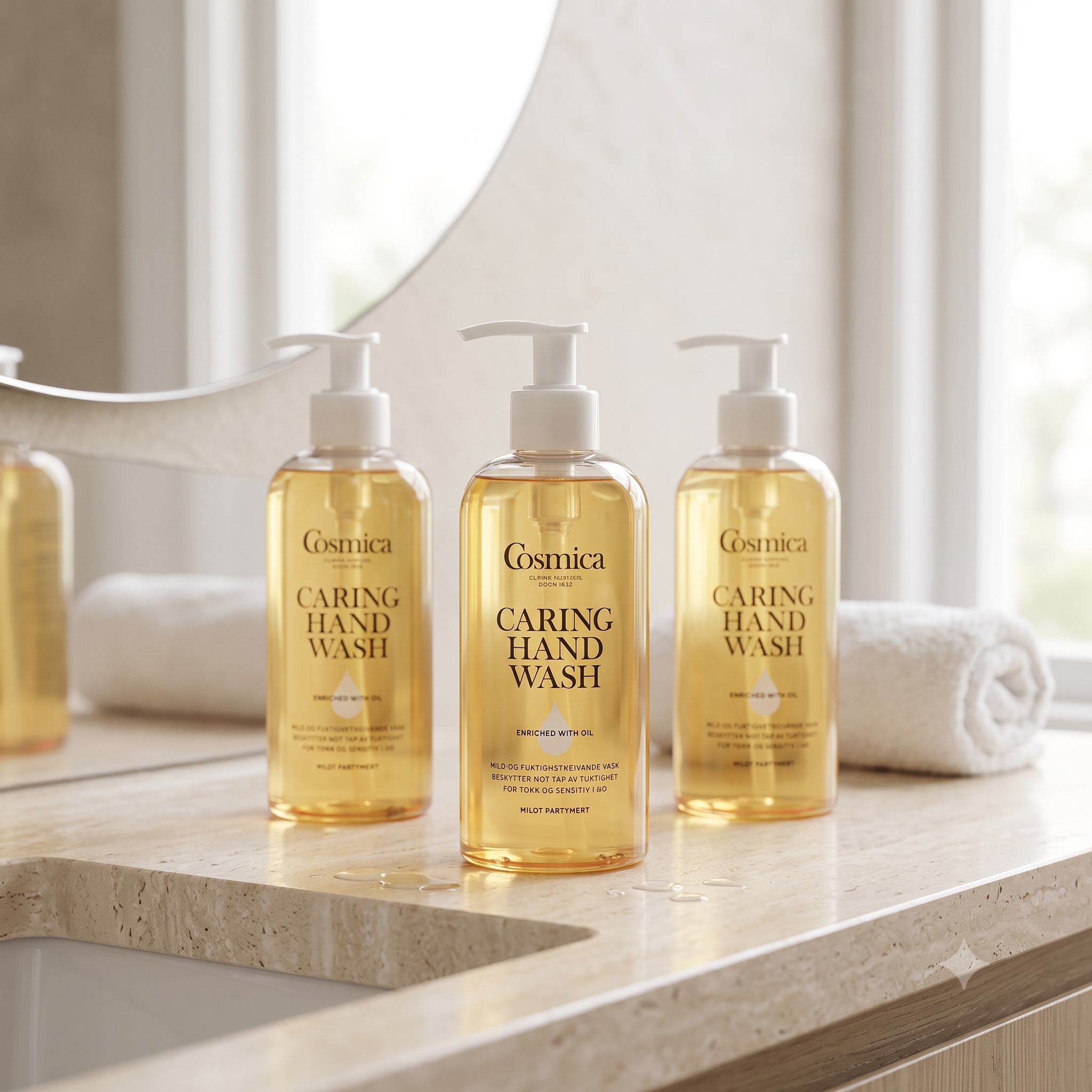 Cosmica Body Caring Hand Wash 280 ml 3 stykker