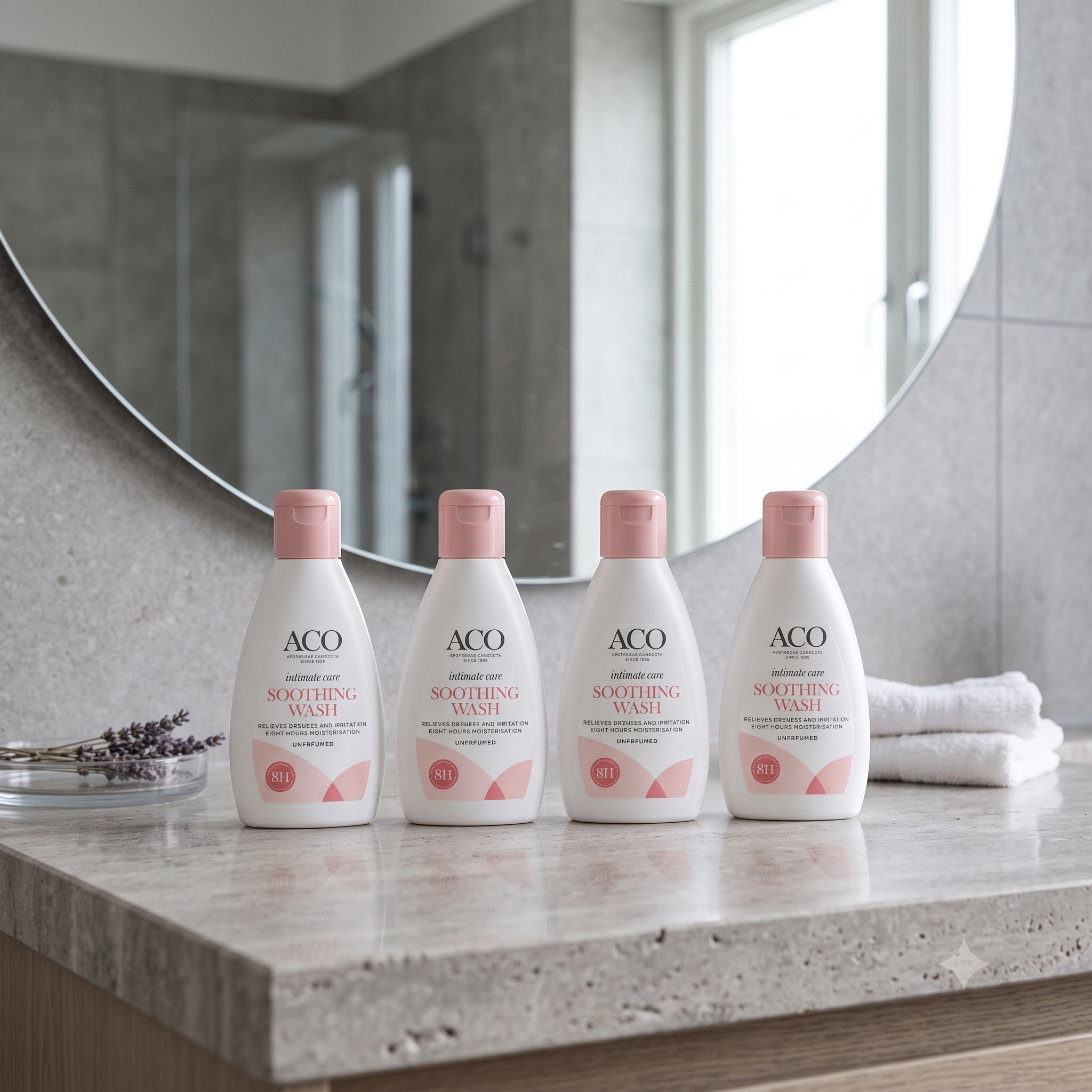 ACO Intimate Care Soothing Wash UP 200 ml 4 stykker