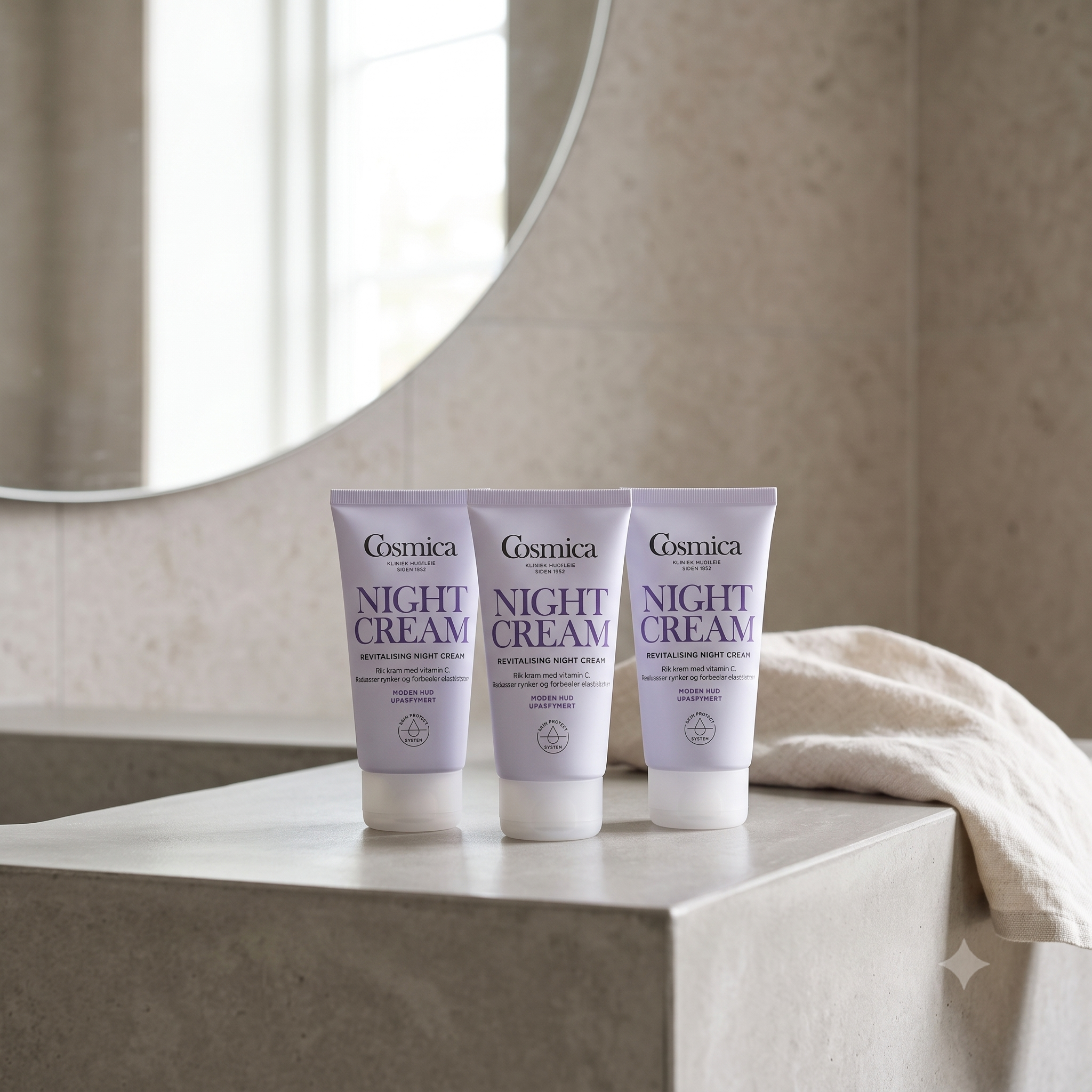 Cosmica Face Revitalising Night Cream 50 ml 3 stykker