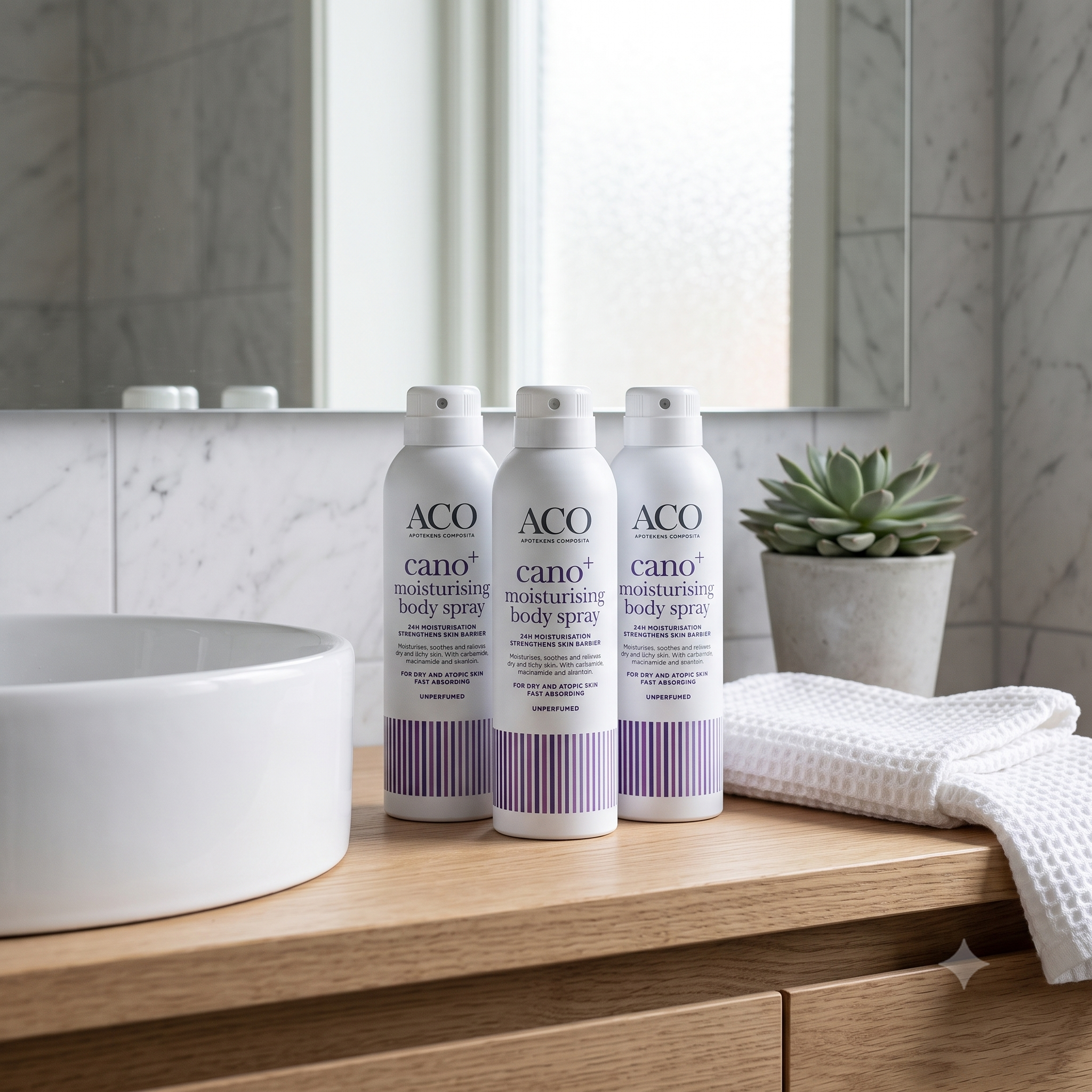 ACO Cano+ moisturizing body spray 150 ml 3 stykker