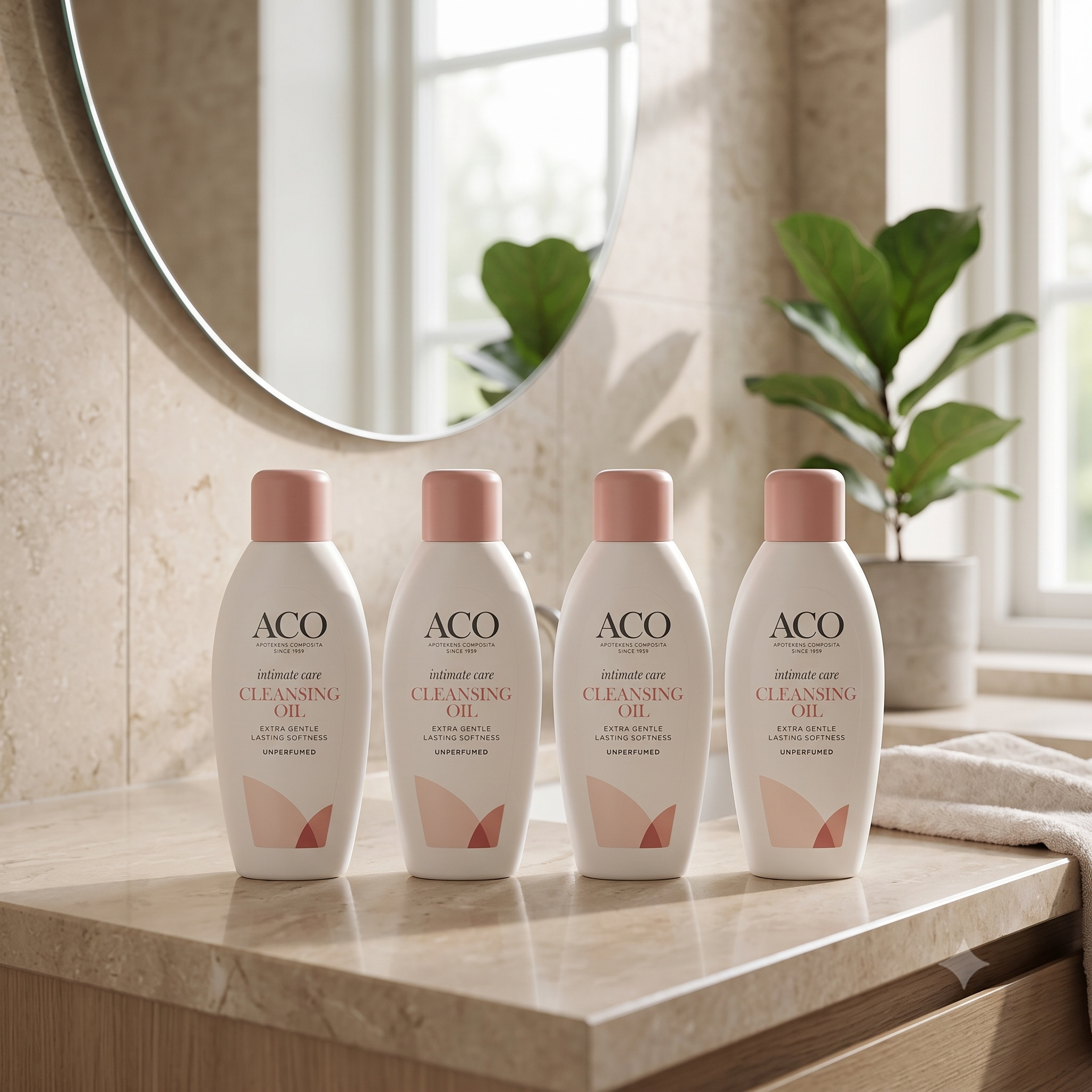 ACO Intimate Care Cleansing Oil 150ml 4 stykker