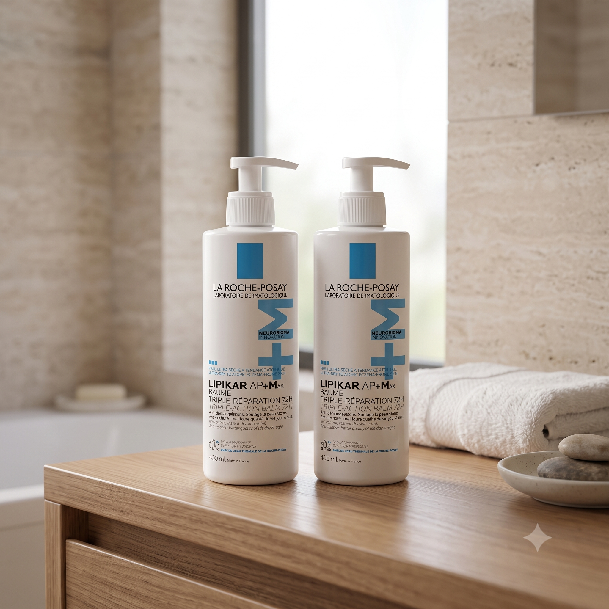La Roche-Posay Lipikar Baume AP+M 400 ml 2 stykker