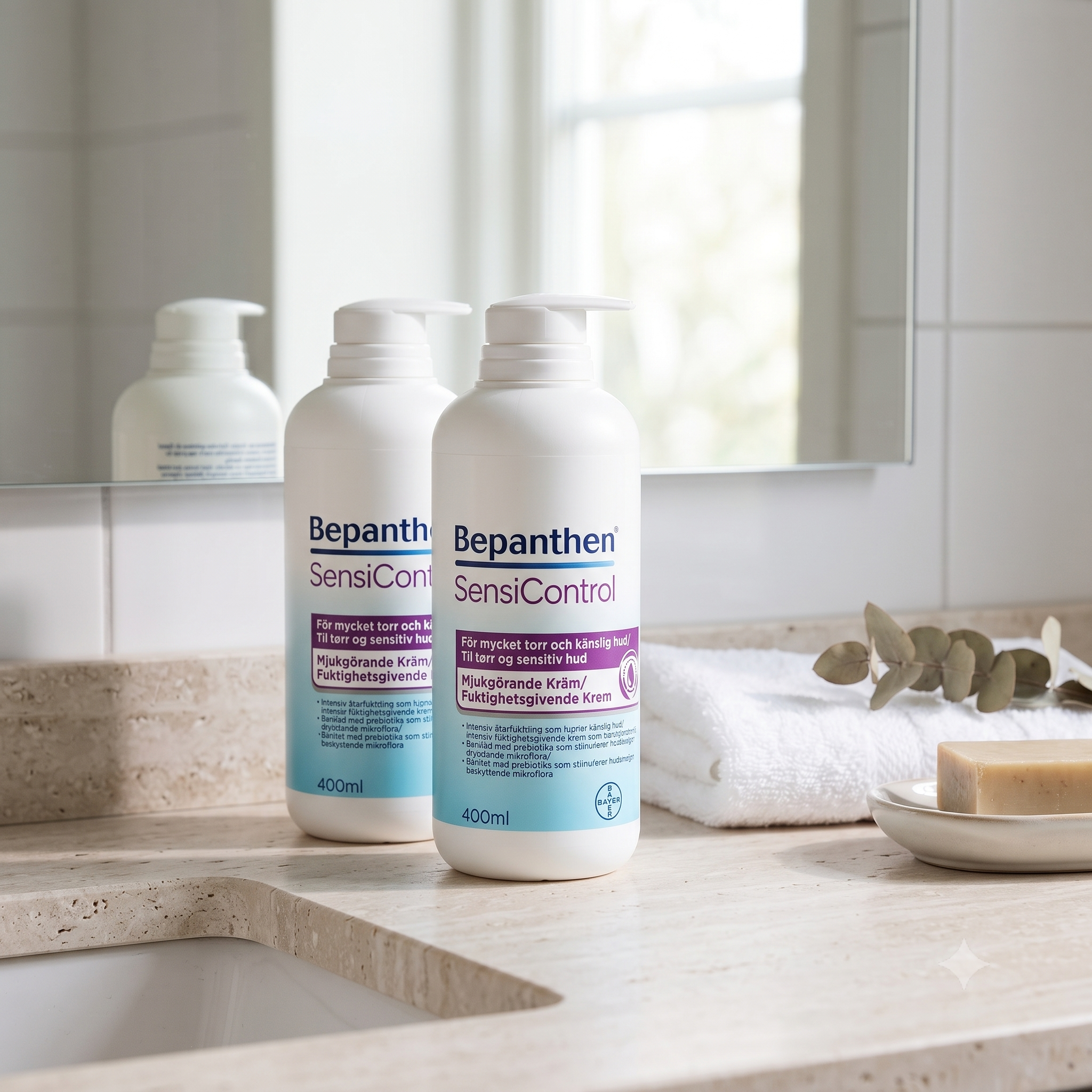 Bepanthen SensiControl krem 400 ml 2 stykker