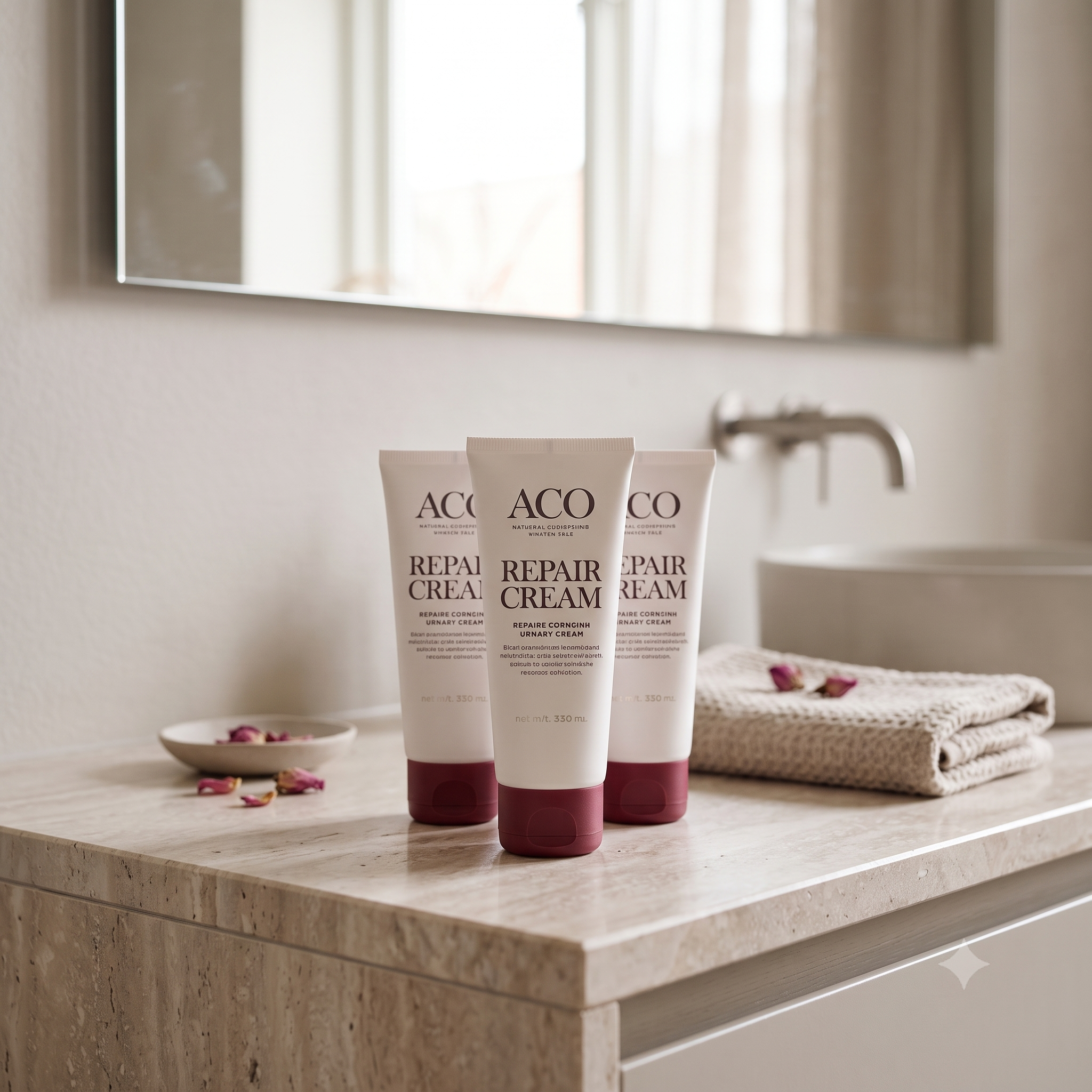 Aco Repair krem uten parfyme 70 ml 3 stykker