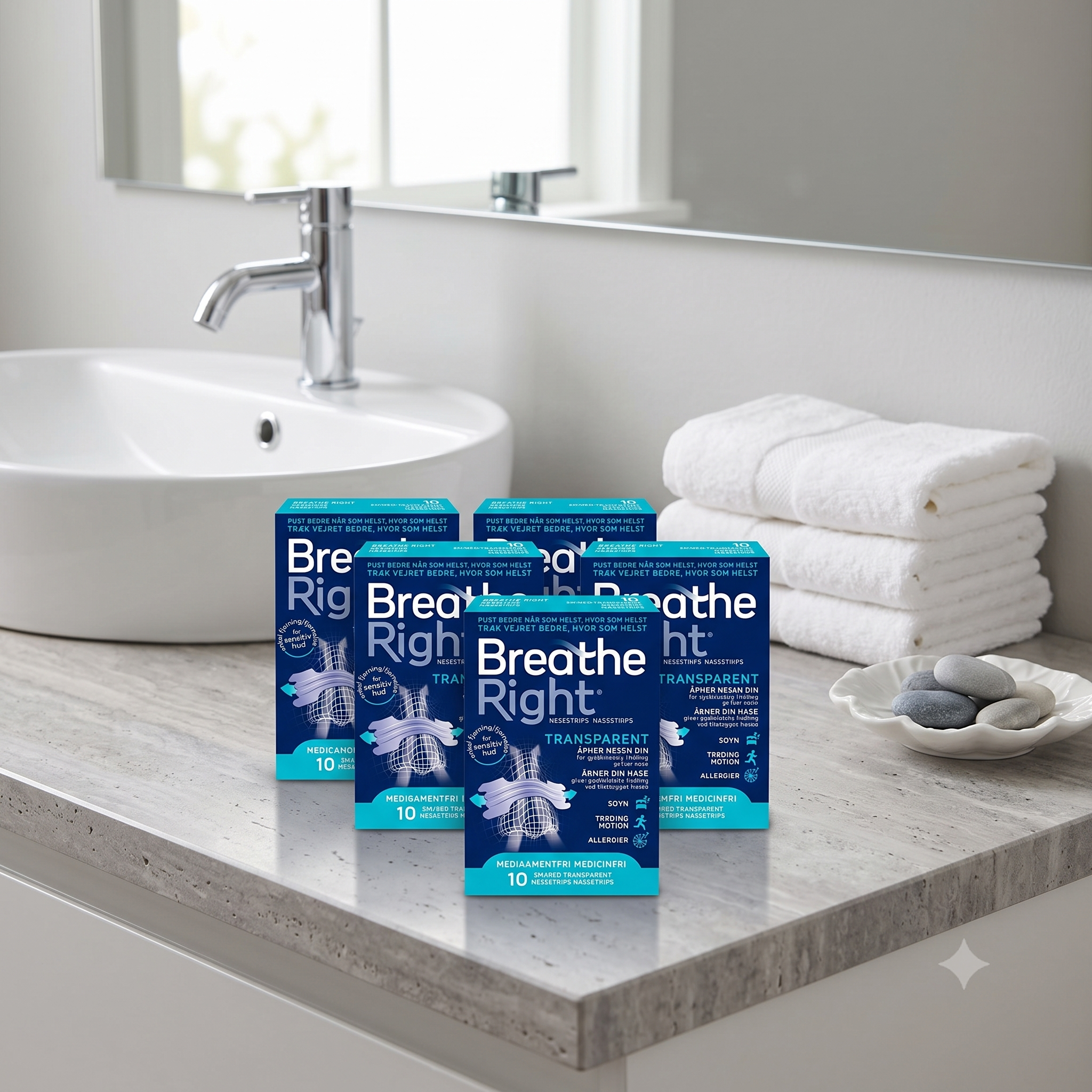 Breathe Right nasal strip snorkeplaster 10 stk 5 stykker