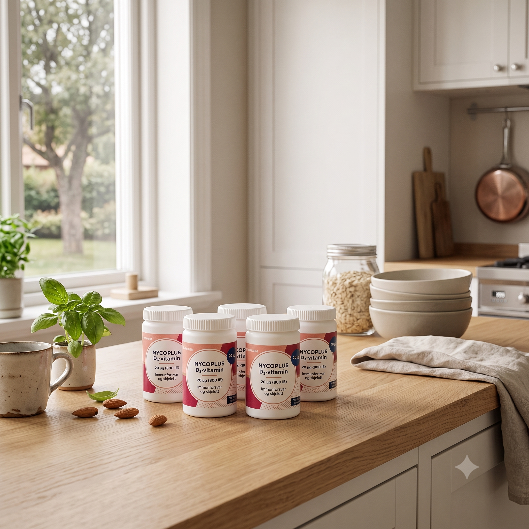 Nycoplus D3-Vitamin 20 µg 100 tabletter 6 stykker