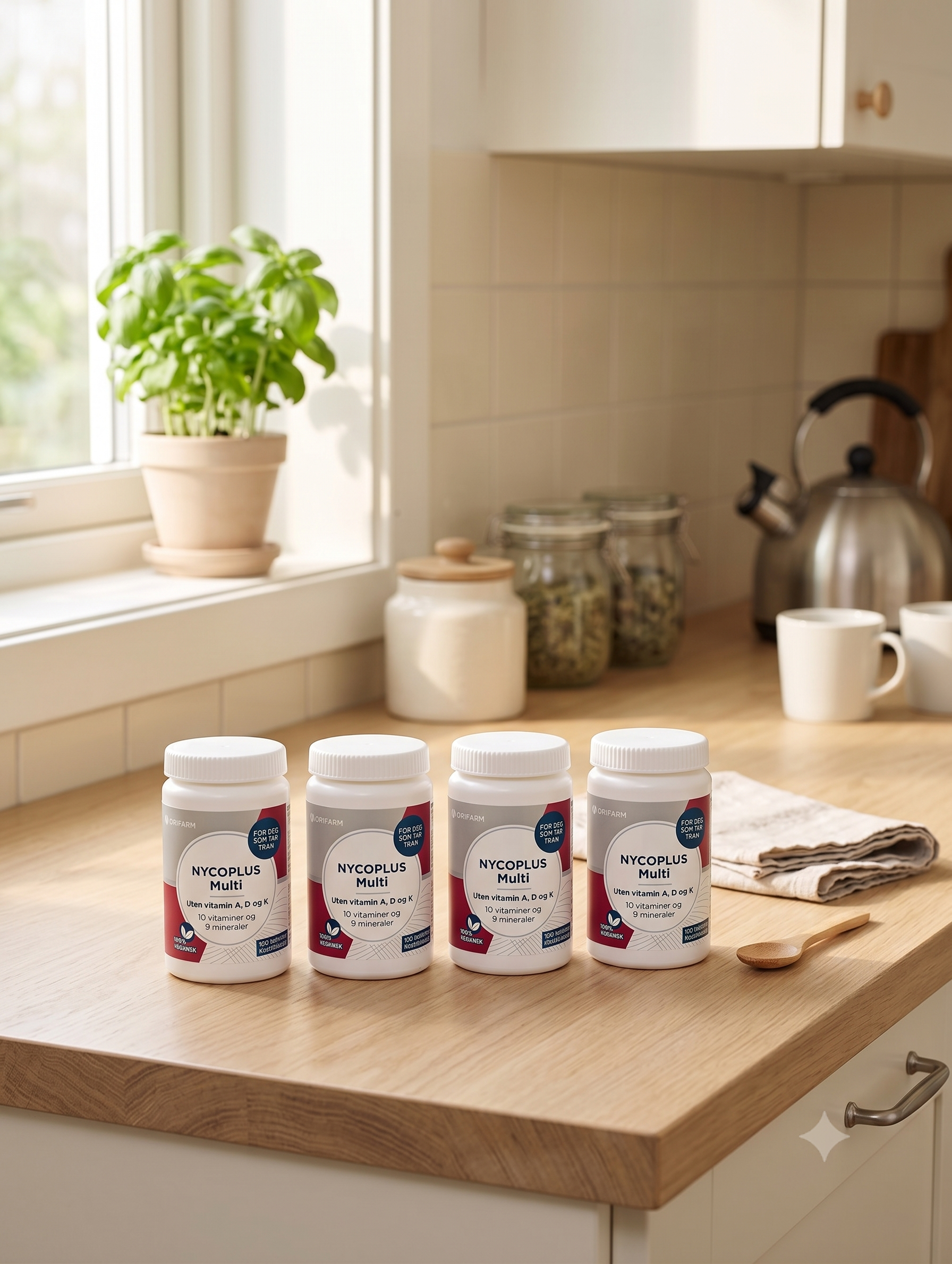Nycoplus Multi uten A-, D- og K-vitamin 100 stk 4 stykker