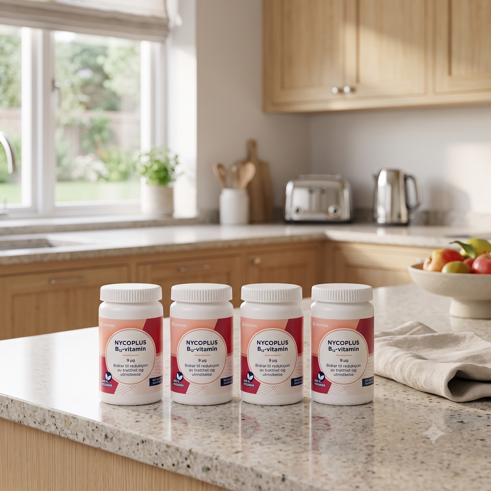 Nycoplus B12-vitamin 9mcg tabletter 100stk 4 stykker