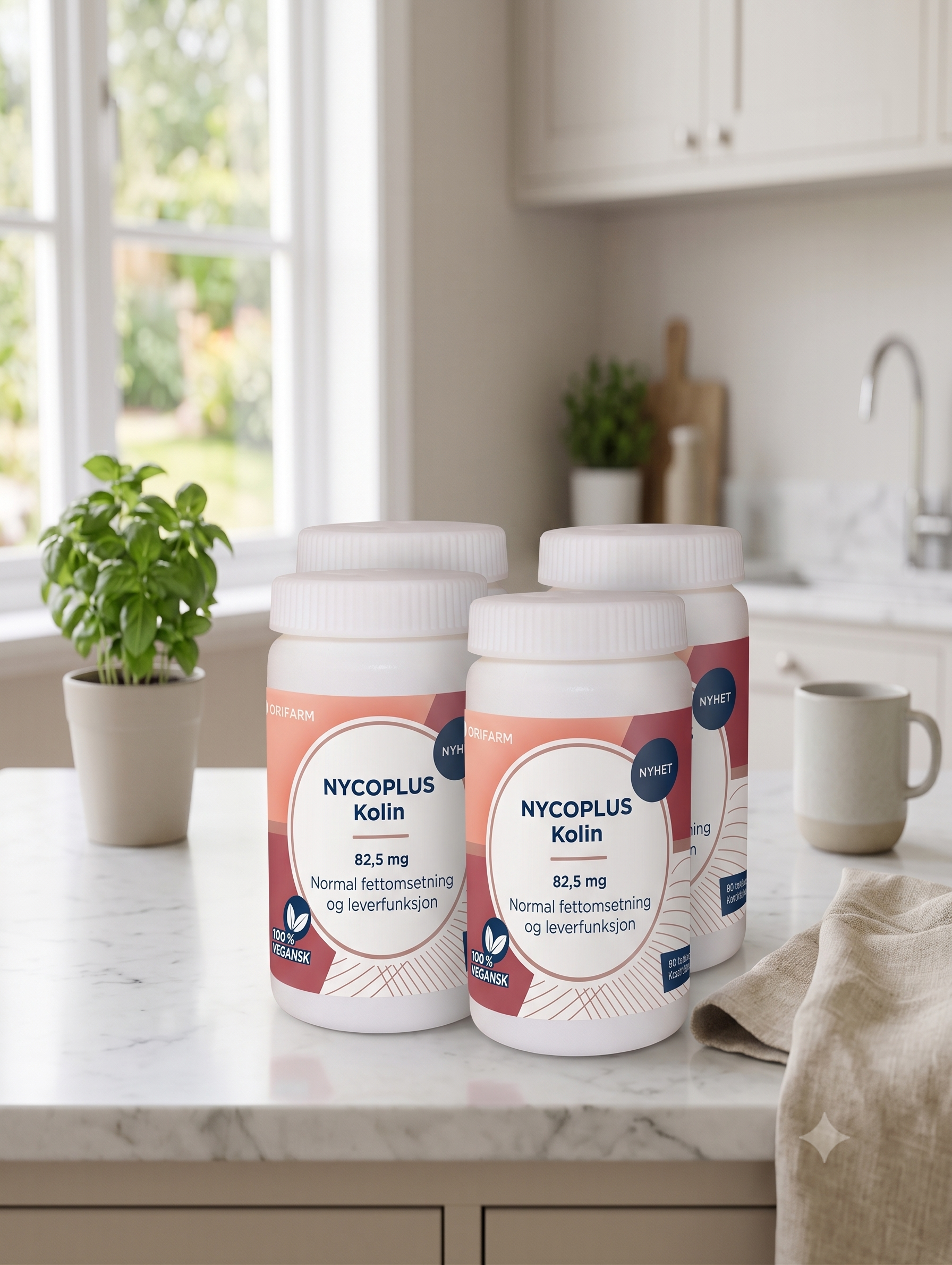 NYCOPlus Kolin tab 82,5 mg 90stk 4 stykker