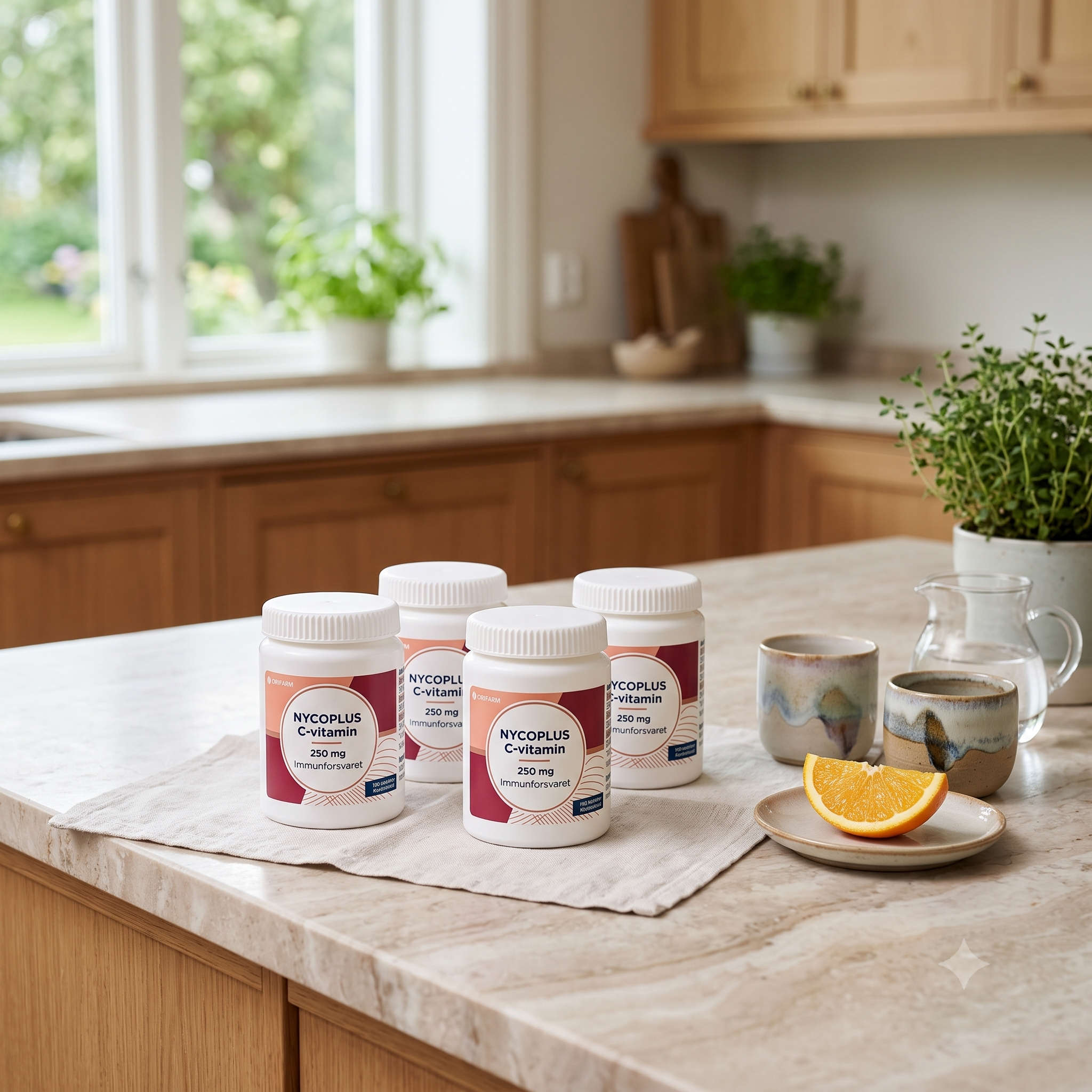 Nycoplus C-vitamin 250 mg tabletter 100 stk 4 stykker