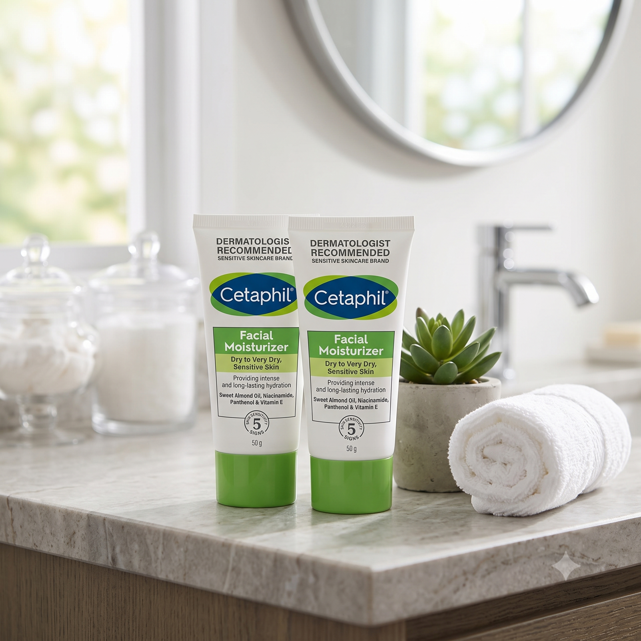 Cetaphil Facial Moisturizer 50 g 2 stykker