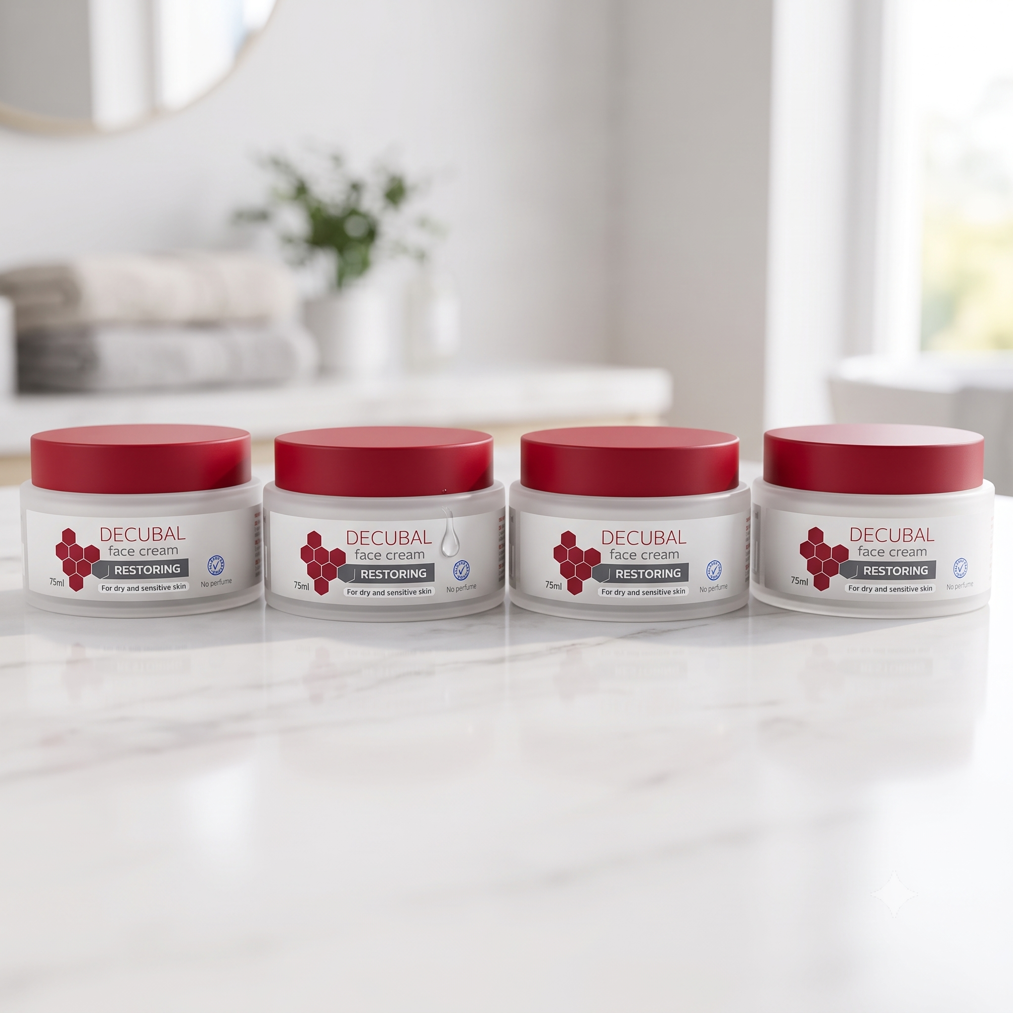 Decubal Face Cream 75 ml 4 stykker