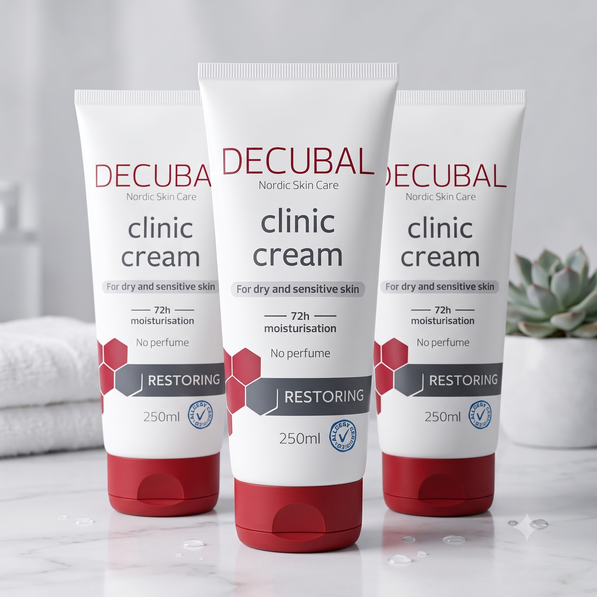Decubal Original Clinic Cream 250ml 3 stykker