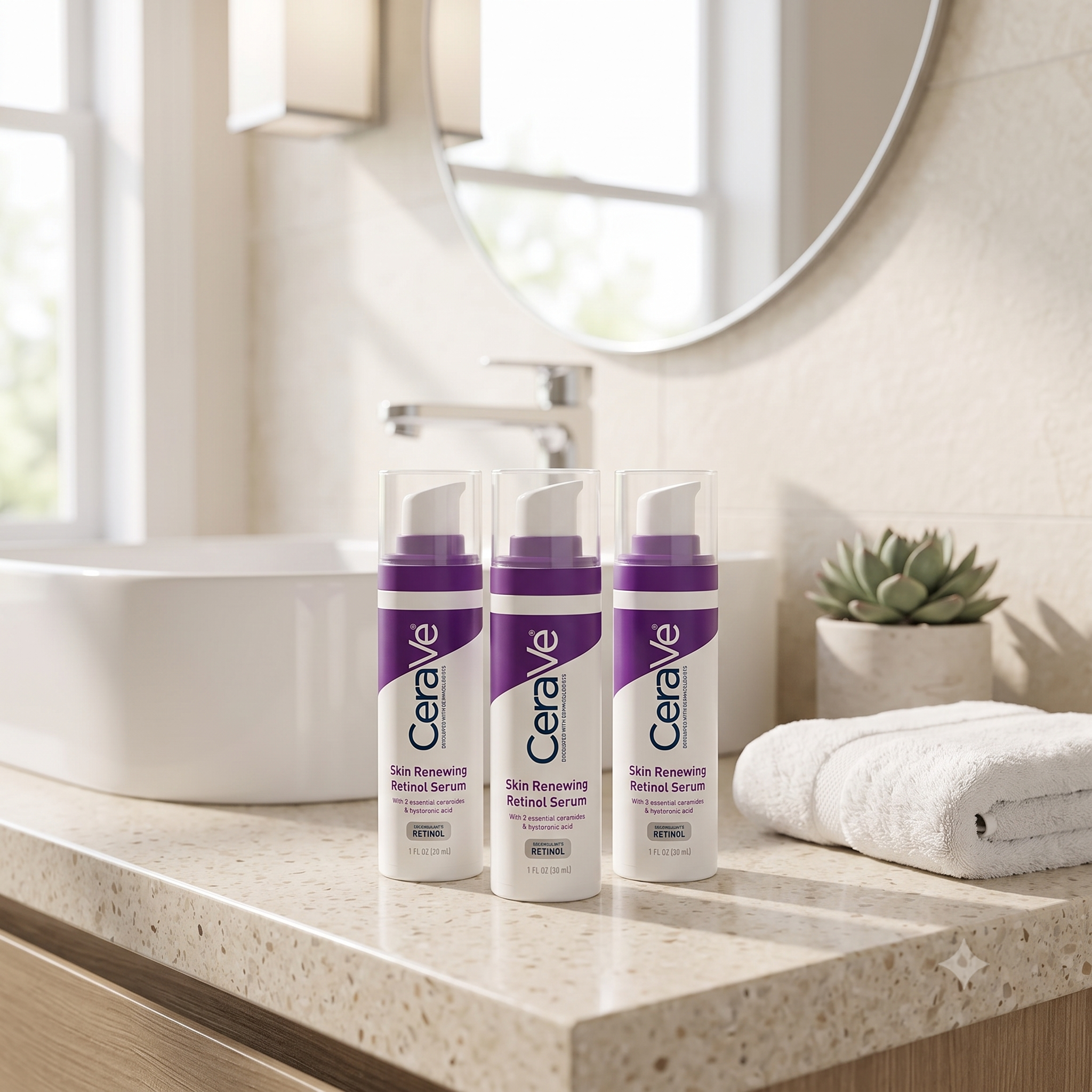 CeraVe Skin Renewing Retinol Serum 30 ml 3 stykker