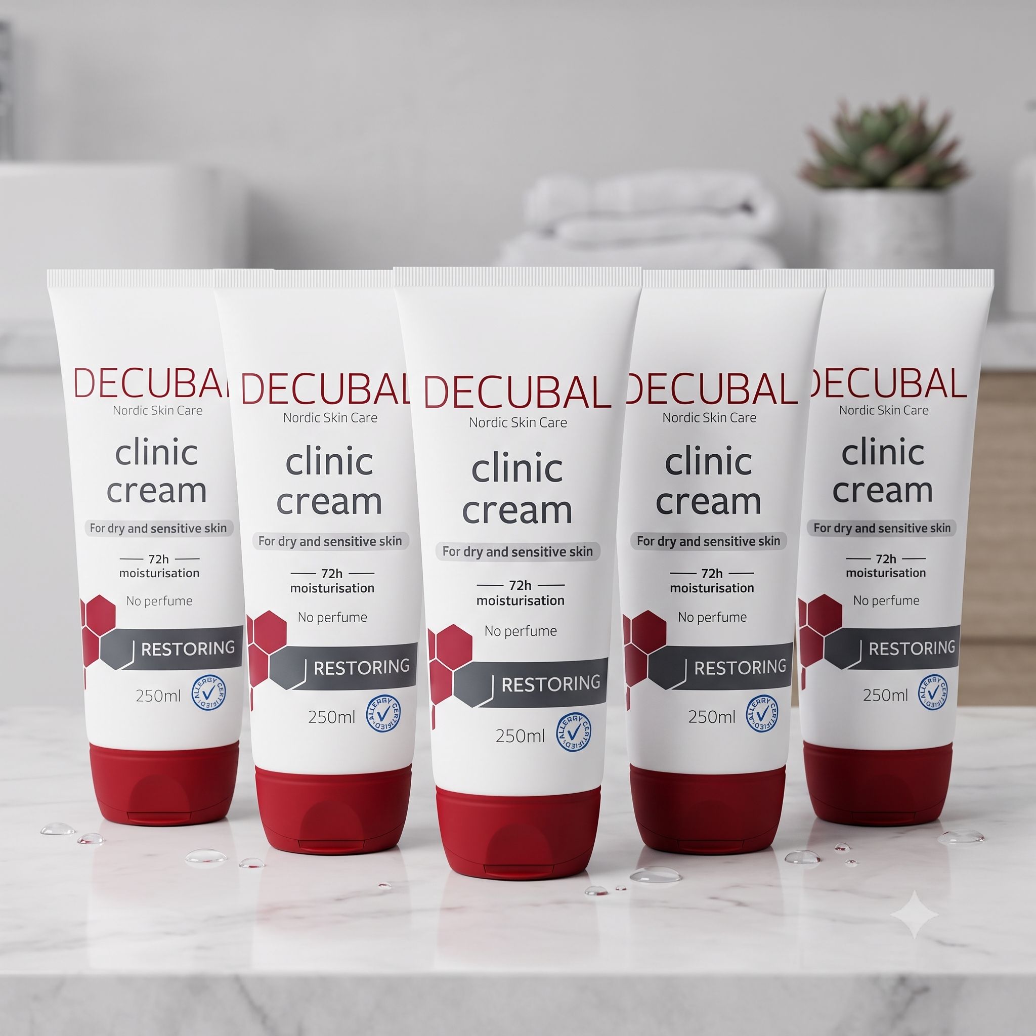 Decubal Original Clinic Cream 250ml 5 stykker