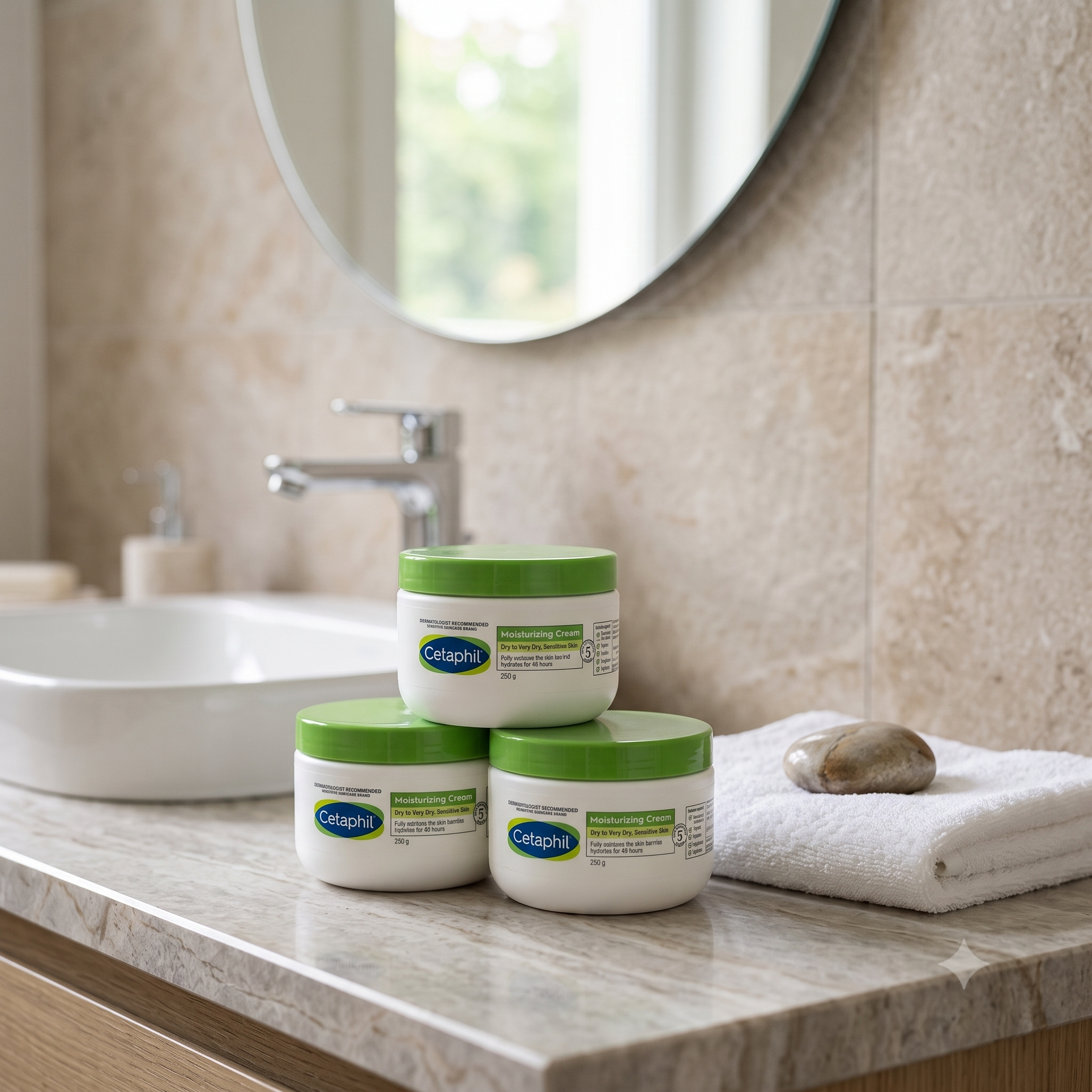 Cetaphil Moisturizing Cream 250 g 3 stykker
