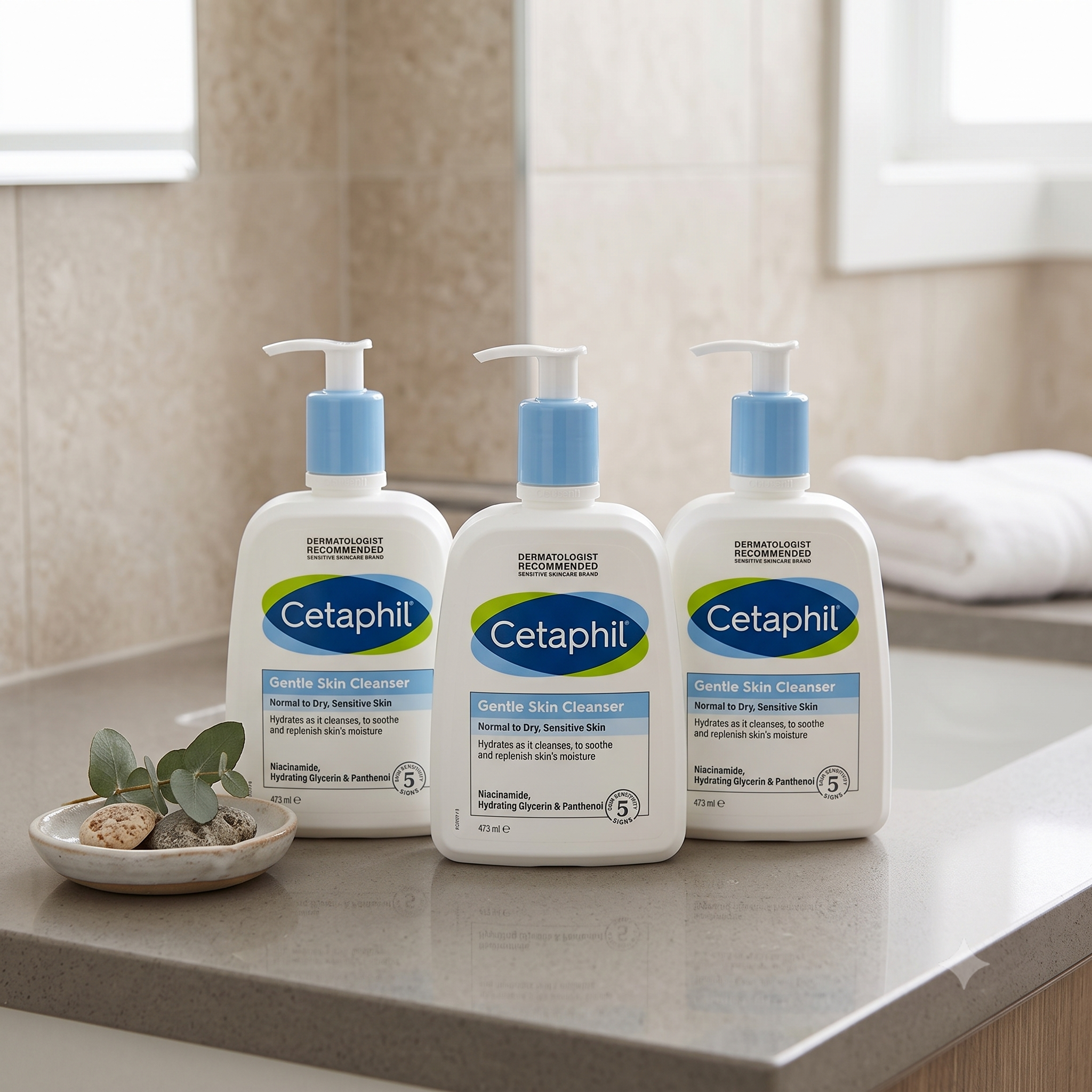 Cetaphil Gentle Skin Cleanser 473 ml 3 stykker