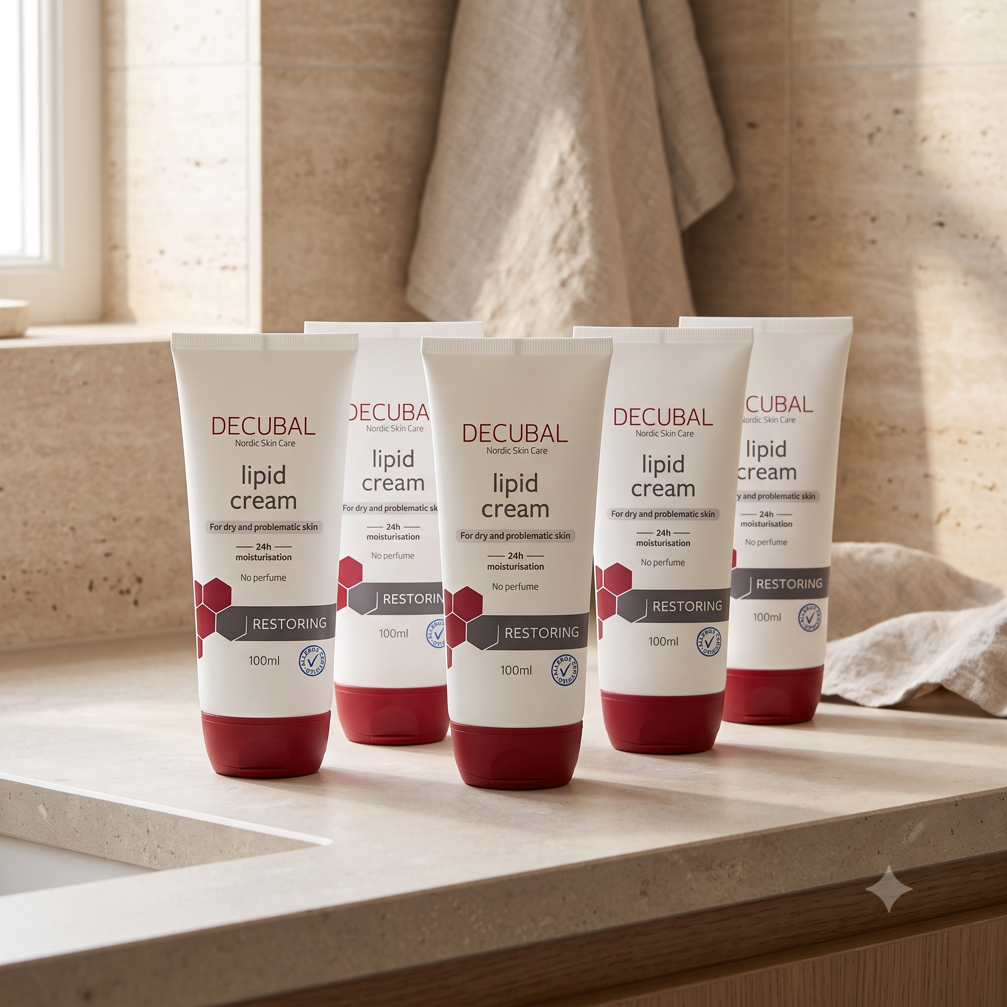 Decubal Lipid Cream 100ml 5 stykker