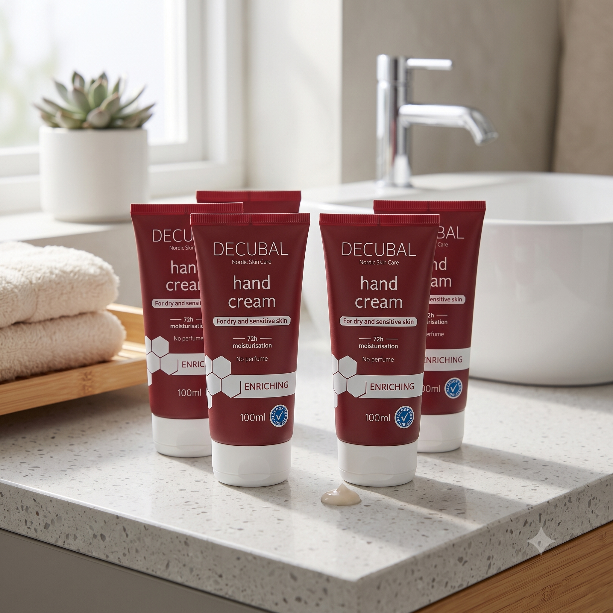 Decubal Basic Hand Creme 100 ml 5 stykker