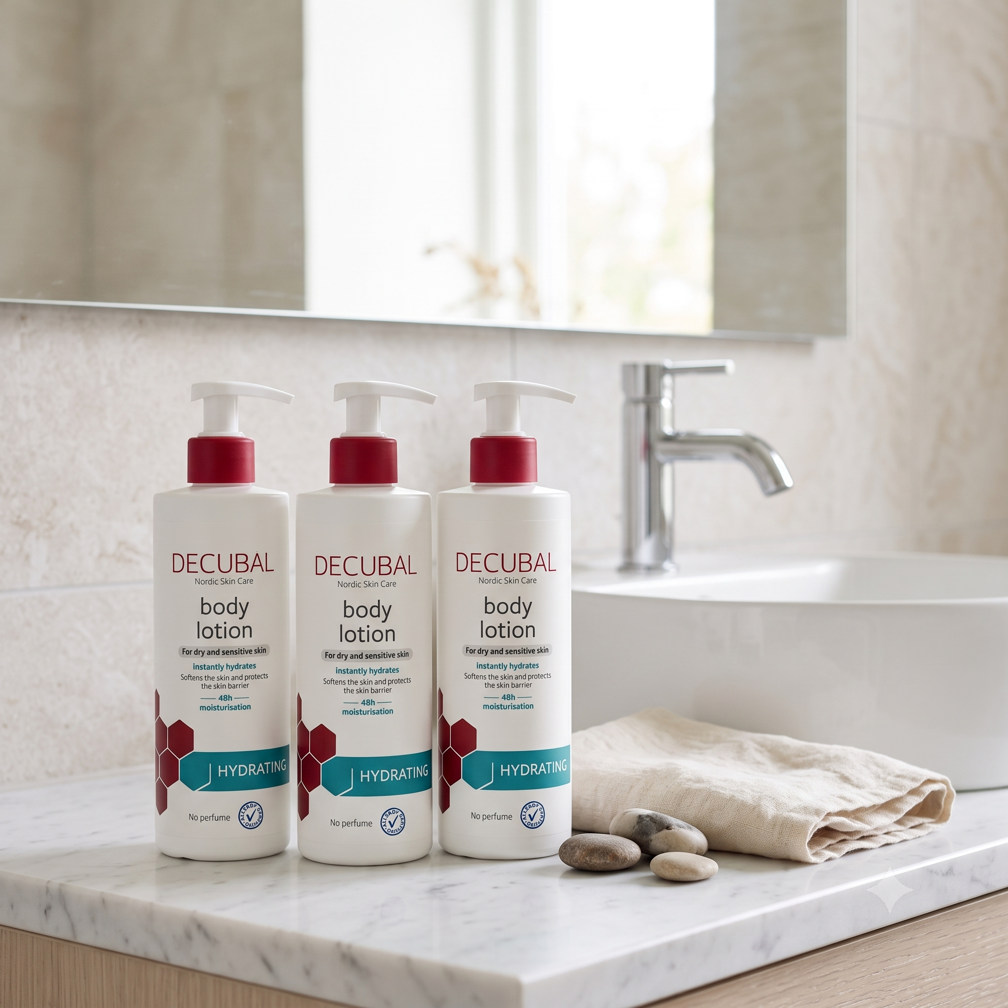 Decubal Hydrating Body Lotion 400 ml 3 stykker
