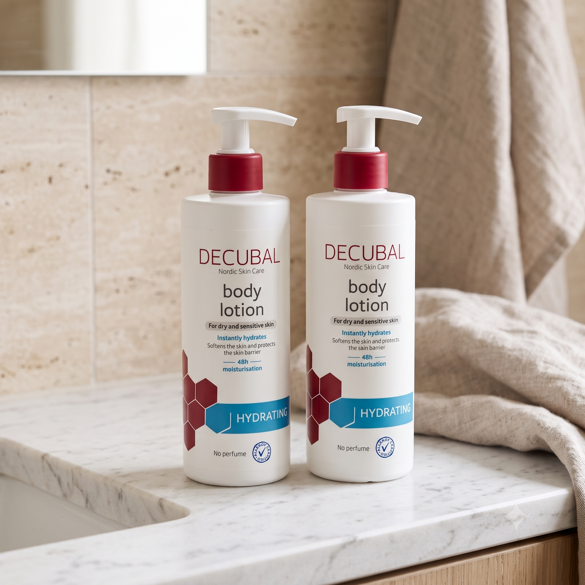Decubal Hydrating Body Lotion 400 ml 2 stykker