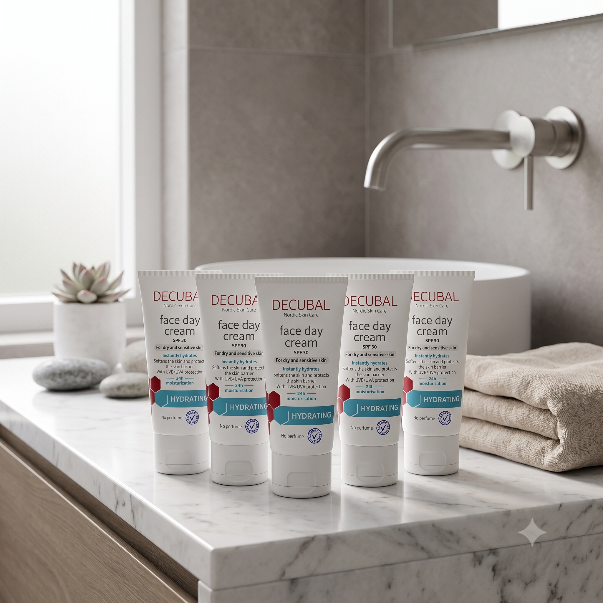 Decubal Hydrating Face Day Cream SPF 30 50 ml 5 stykker