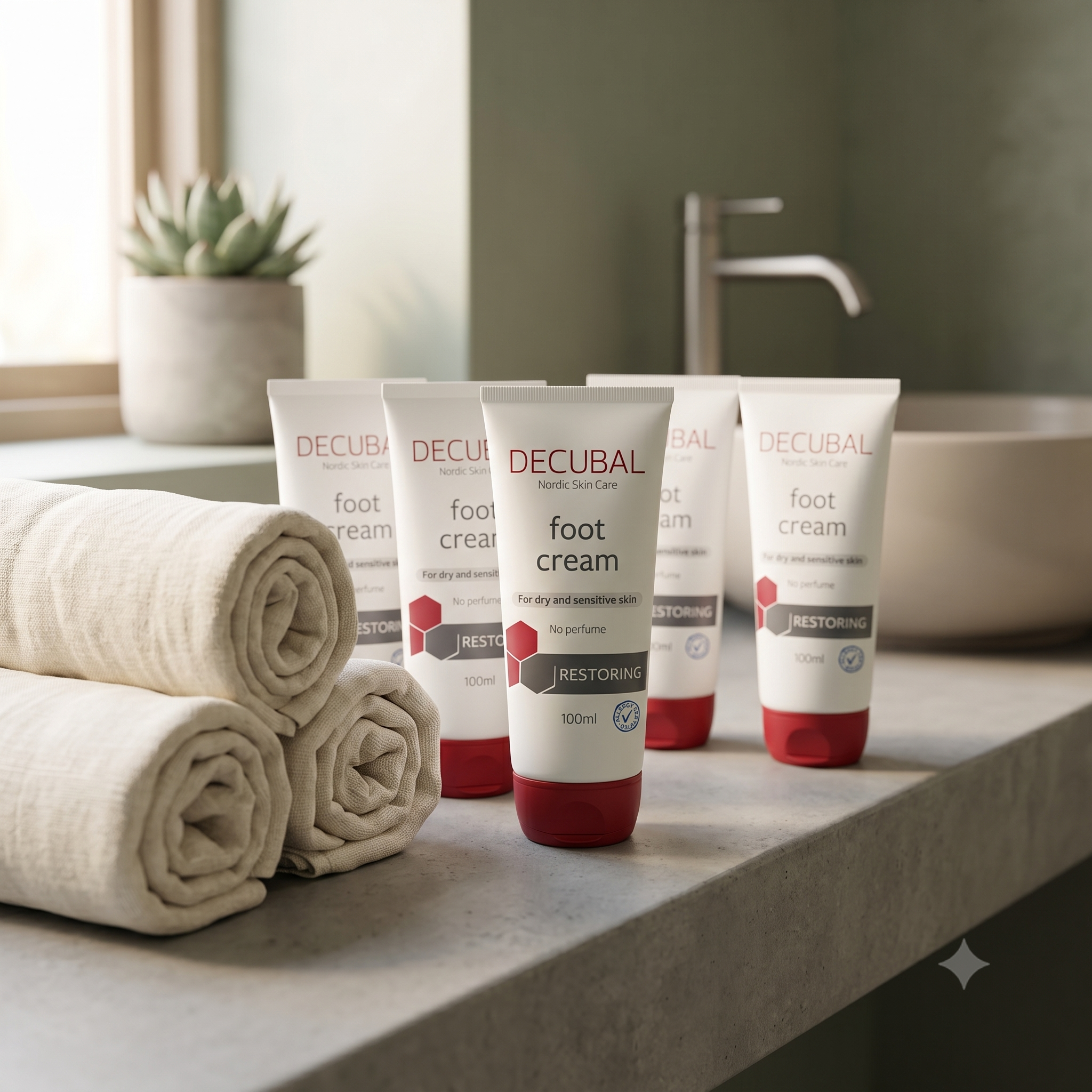Decubal Restoring Foot Cream 100 ml 5 stykker
