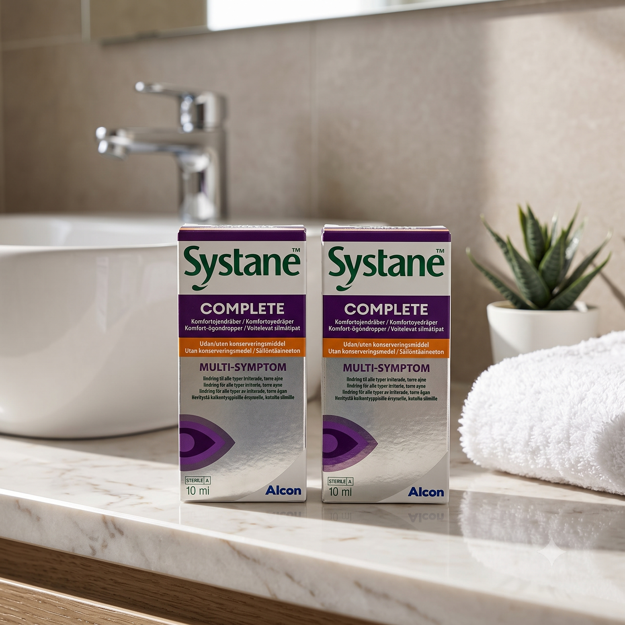 Systane Complete Komfortøyedråper 10 ml 2 stykker