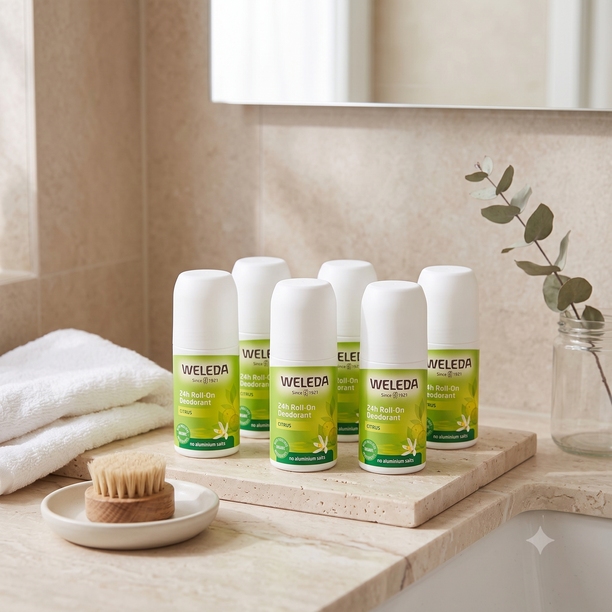 Weleda Citrus 24h Deodorant Roll-On 50 ml 6 stykker