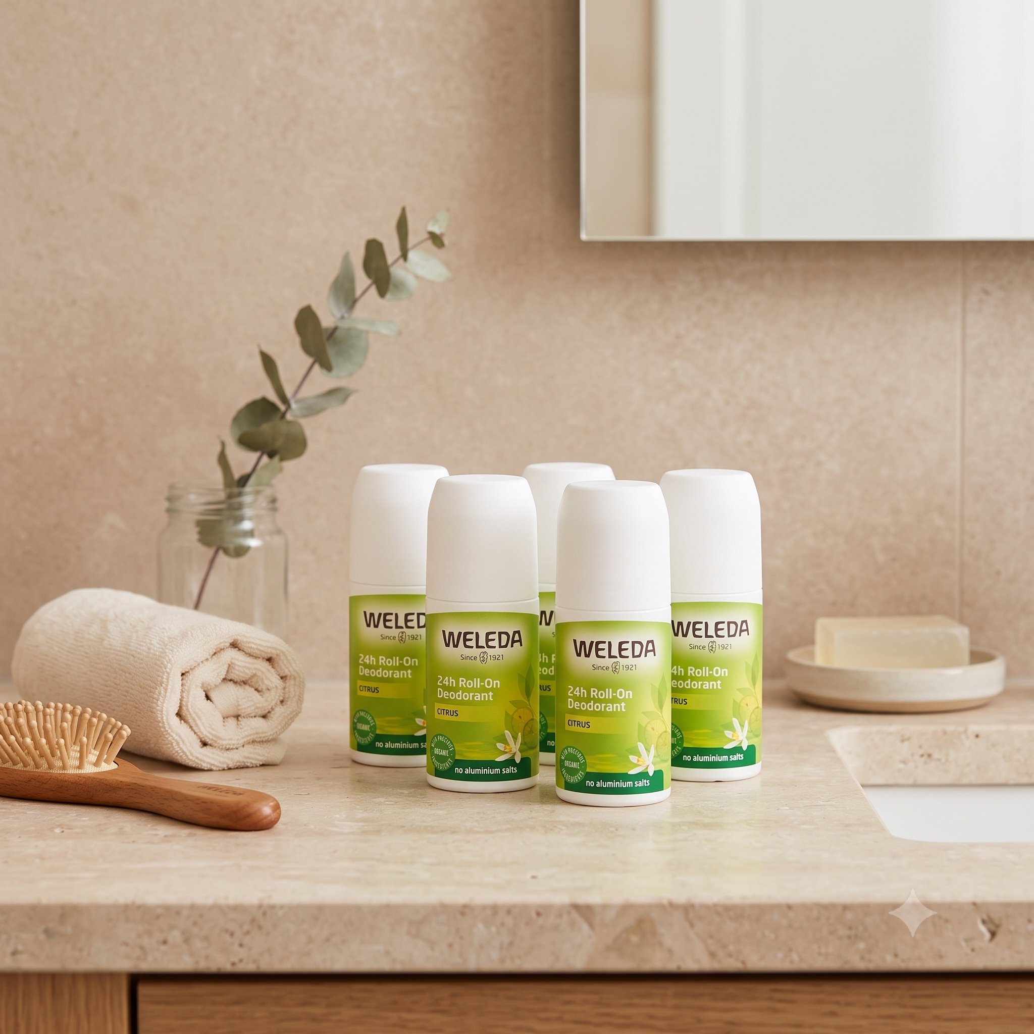 Weleda Citrus 24h Deodorant Roll-On 50 ml 4 stykker