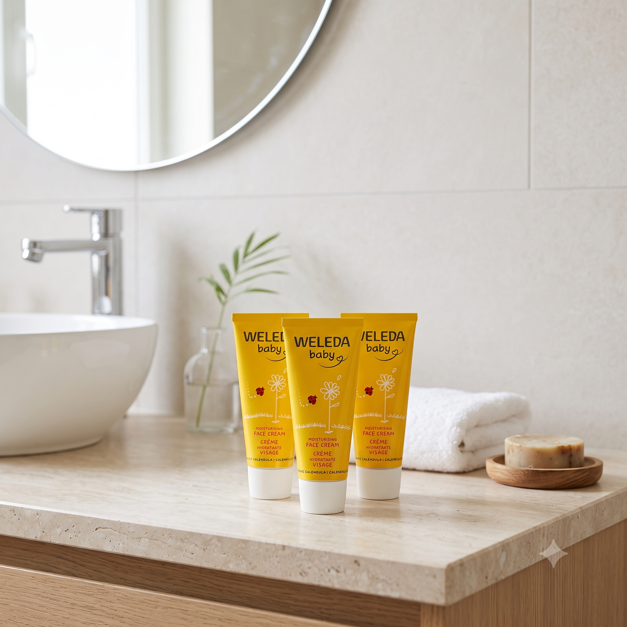 Weleda Baby Calendula Face Cream 50 ml 3 stykker