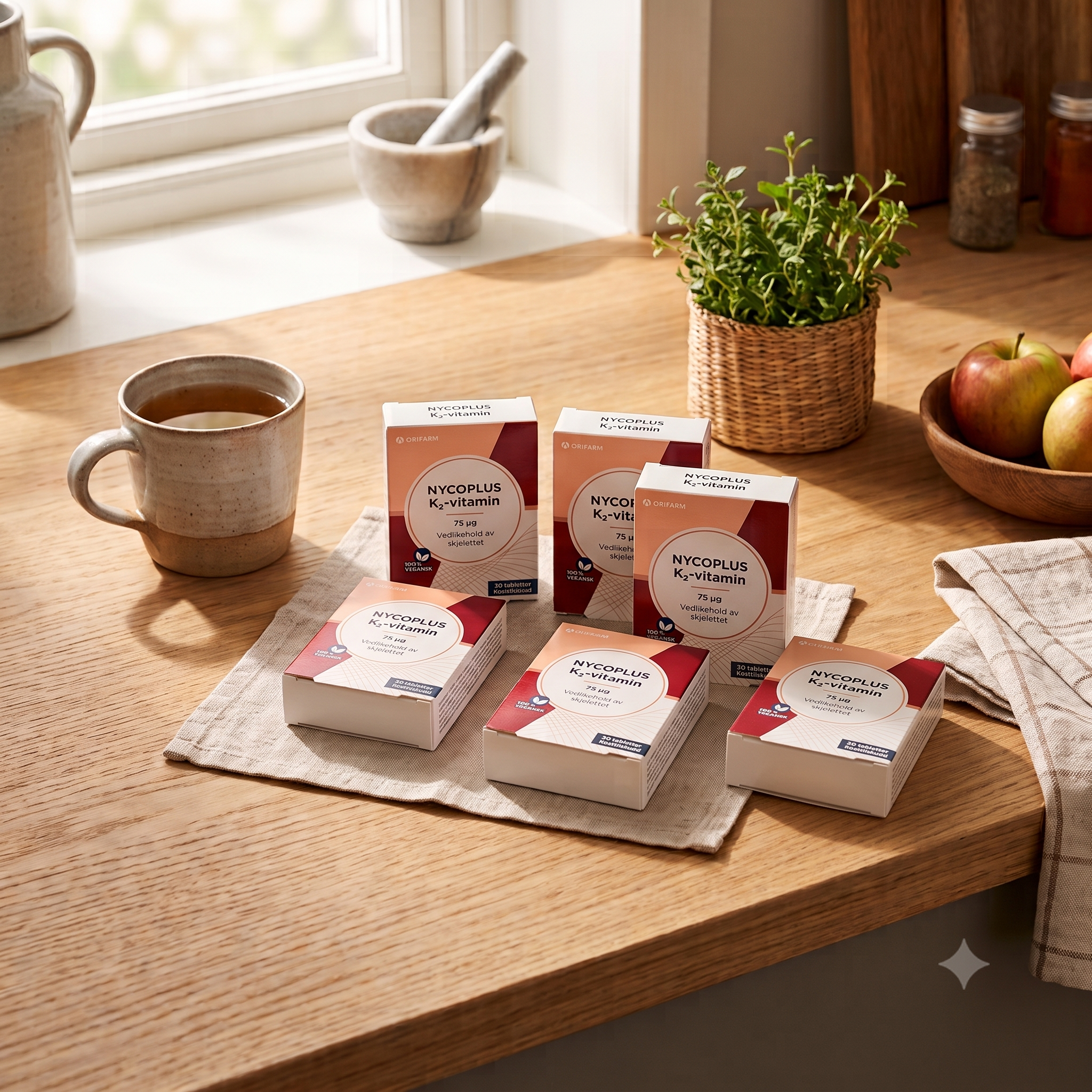 Nycoplus K2-vitamin tabletter 30stk 6 stykker