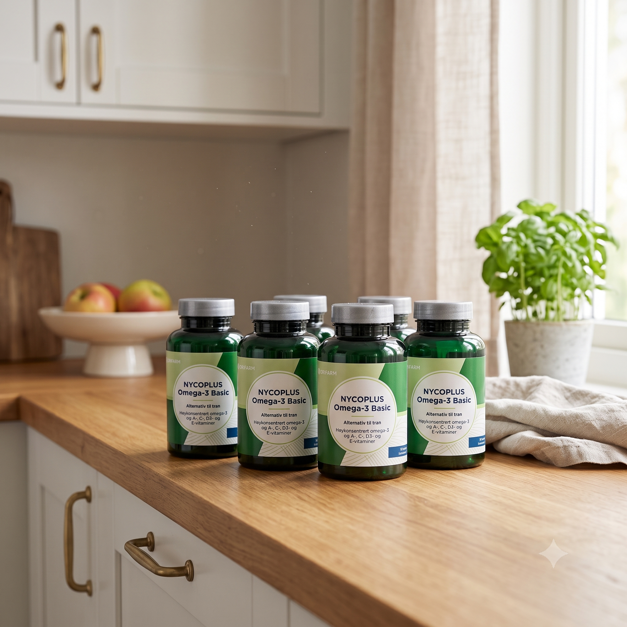 Nycoplus Omega-3 basic kapsler 90stk 6 stykker