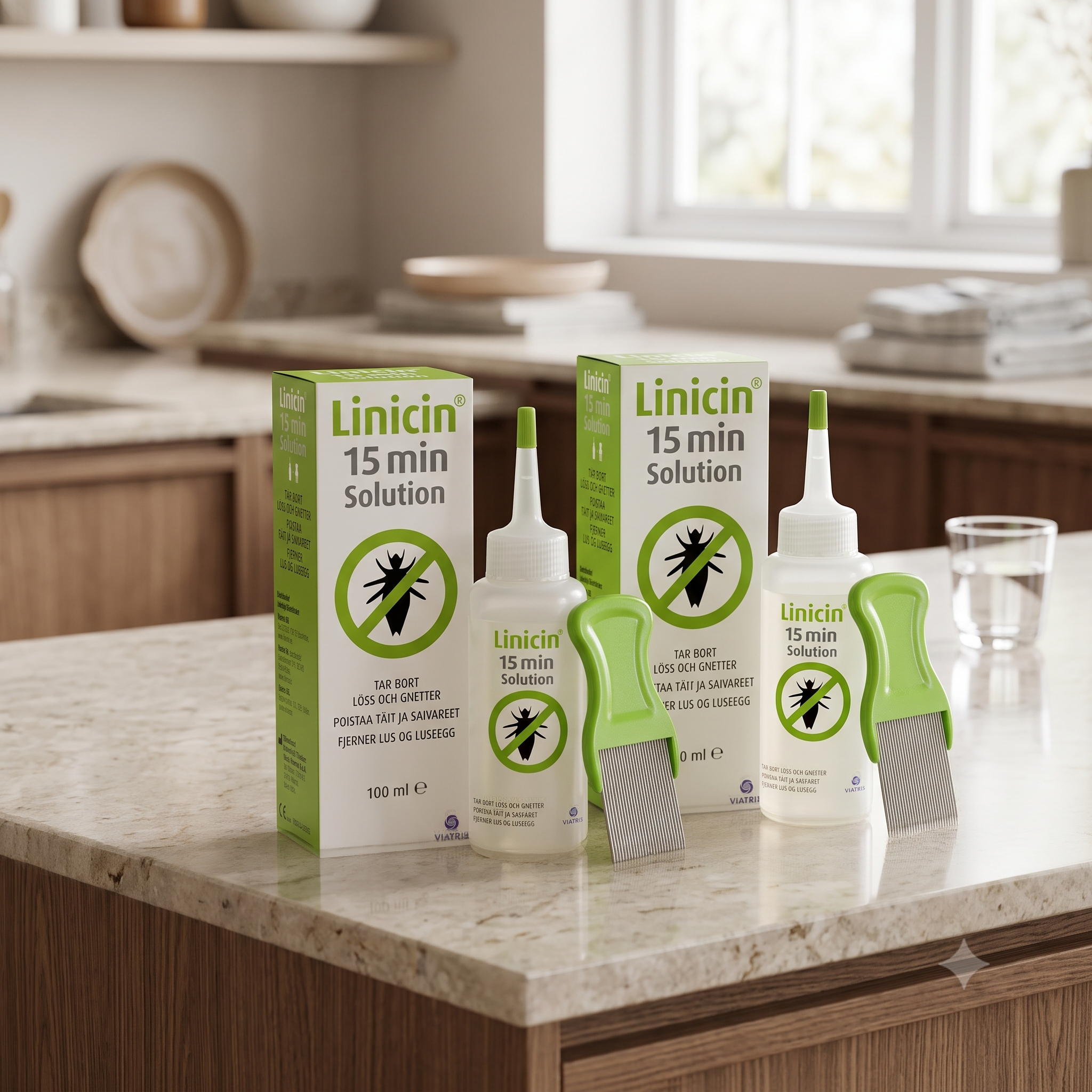 Linicin Solution 15 min Lusemiddel 100ml 2 stykker