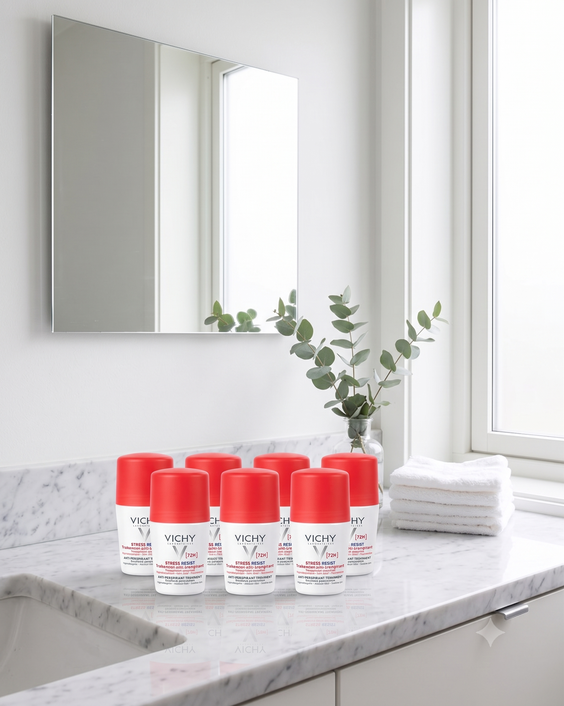 Vichy Stress Resist 72Hr Anti-Perspirant Med parfyme 50 ml 7 stykker