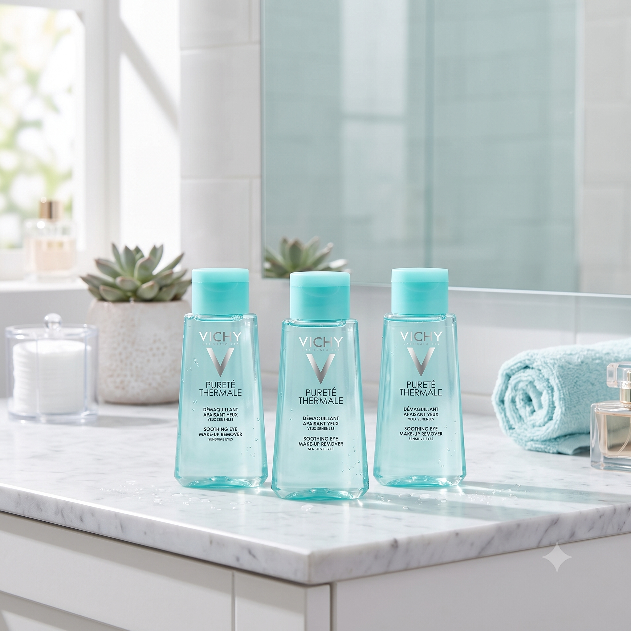 Vichy Purete Thermale Eye Makeup Remover 100 ml 3 stykker