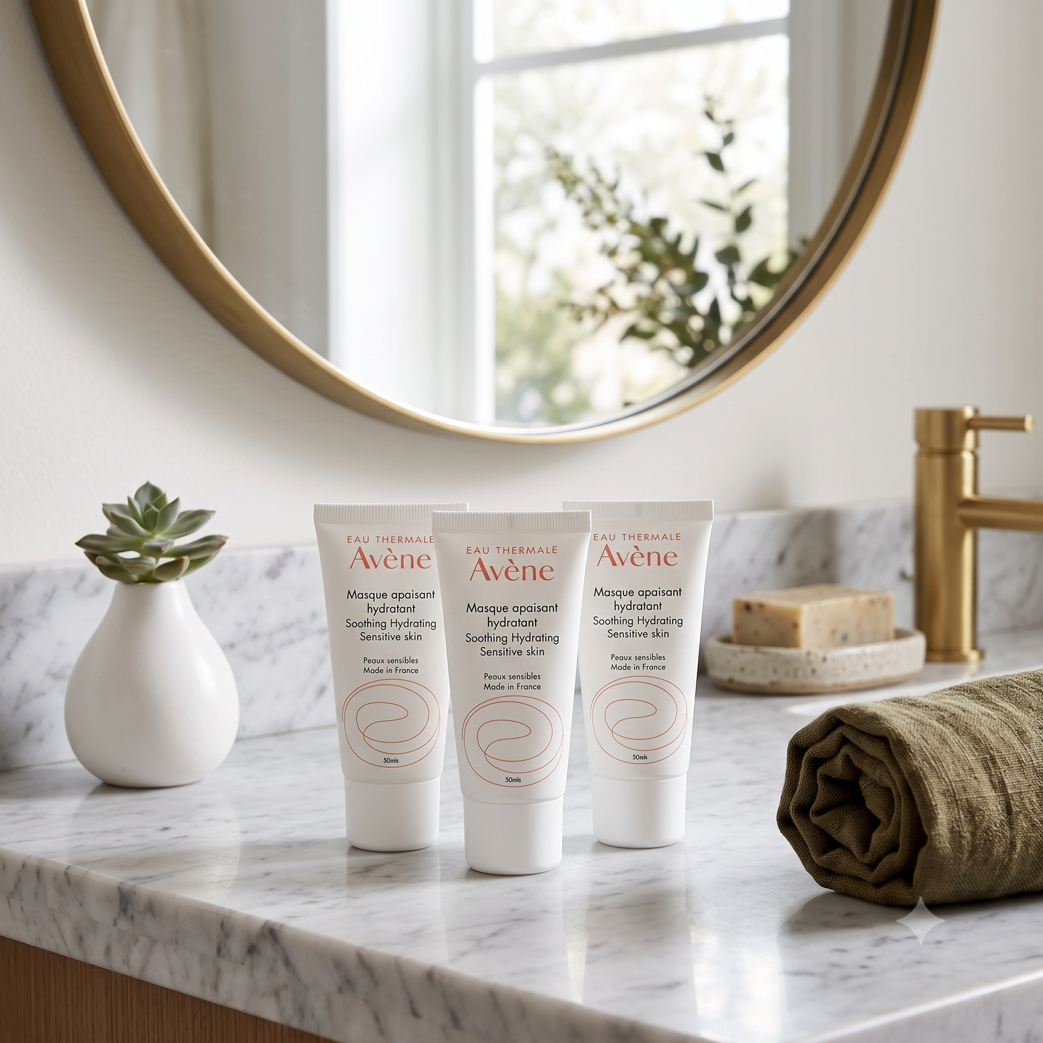 Avène Soothing Radiance Mask 50 ml 3 stykker