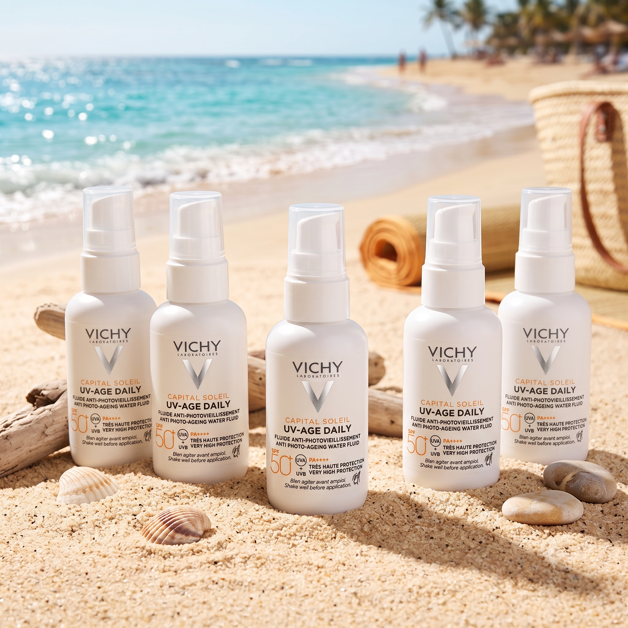 Vichy Capital Soleil UV-Age Daily SPF50+ 40 ml 5 stykker