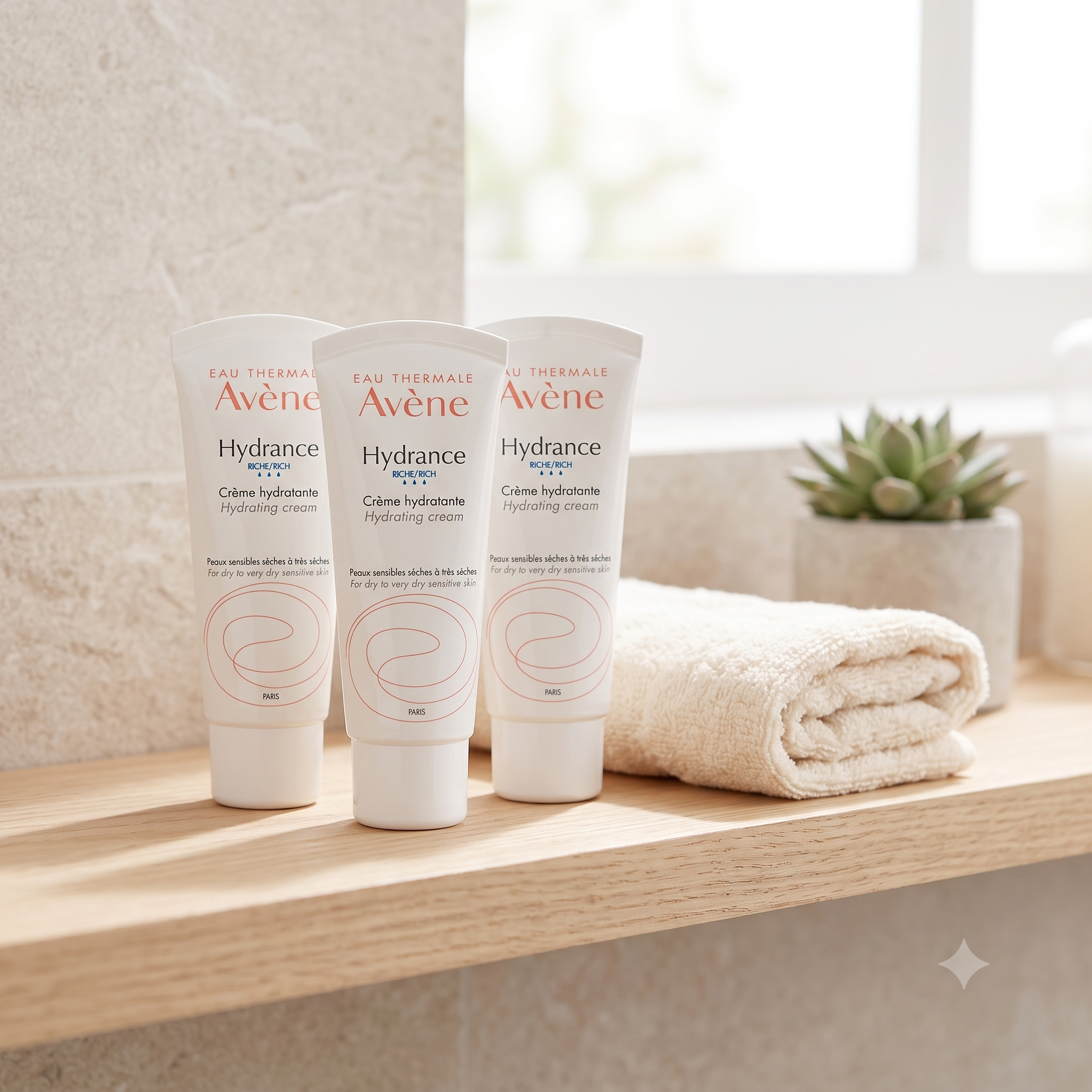 Avène Hydrance Rich Cream til tørr hud 40ml 3 stykker