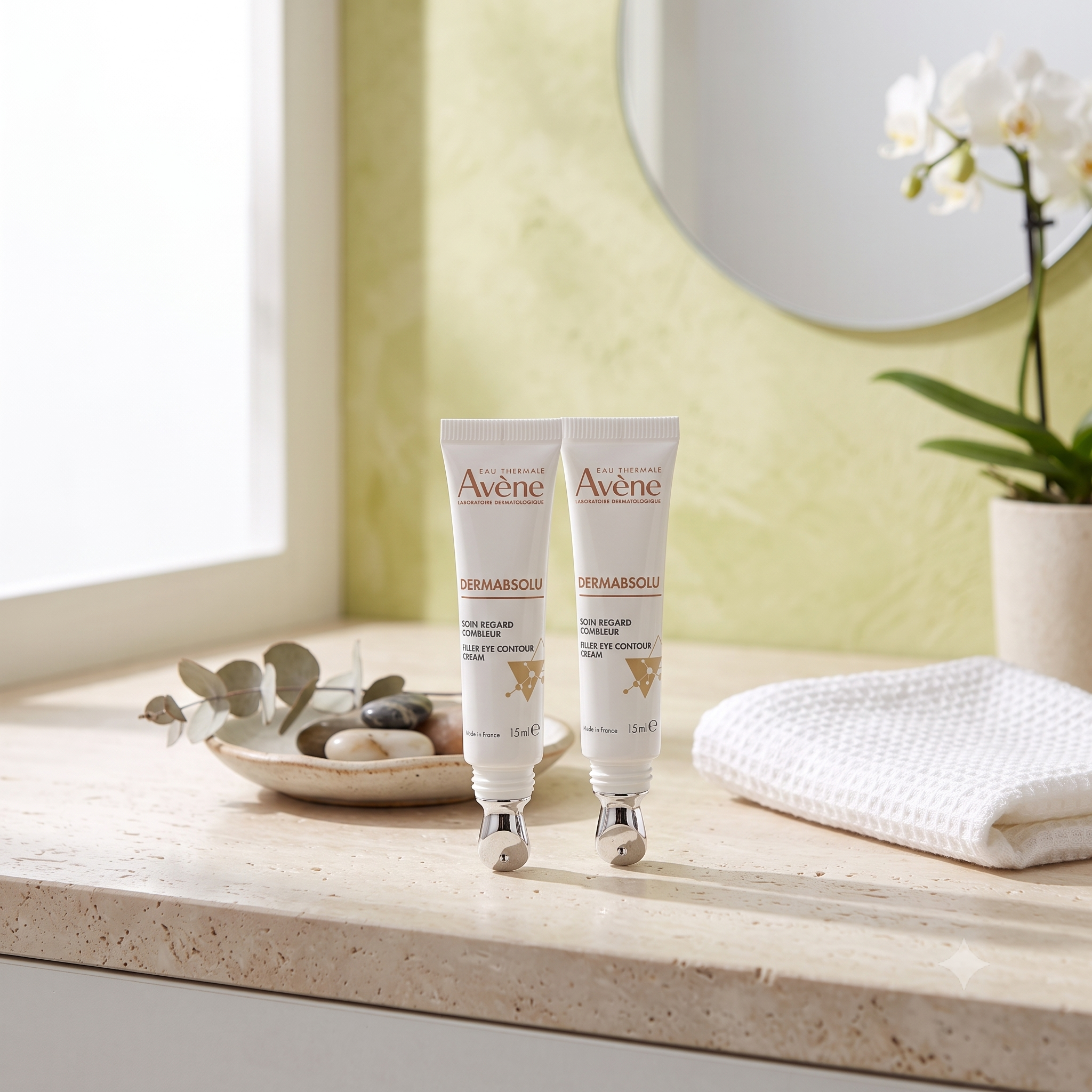 Avène Dermabsolu Filler Eye Contour Cream 15 ml 2 stykker