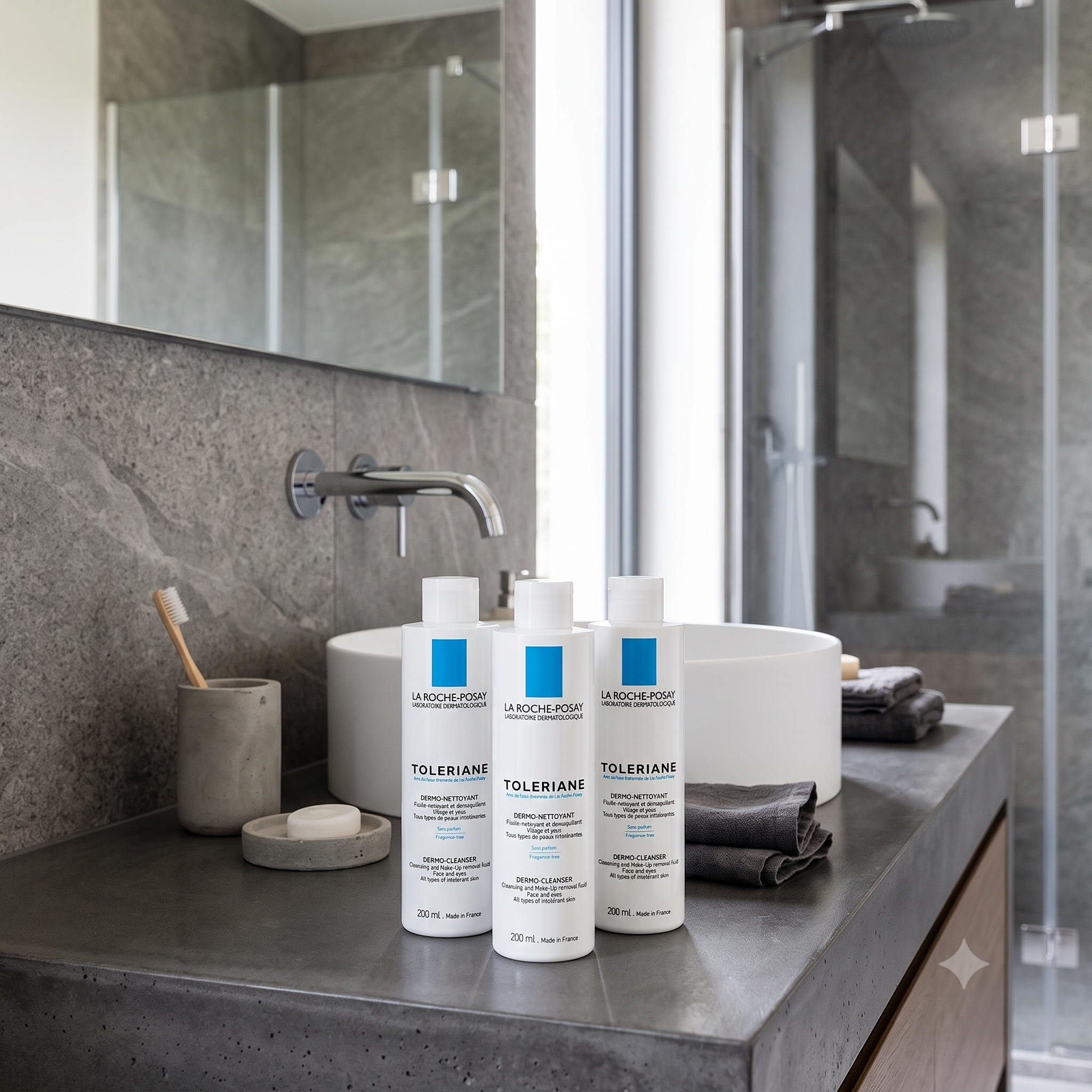 La Roche-Posay Toleriane Sensitive Cleansing Lotion 200 ml 3 stykker