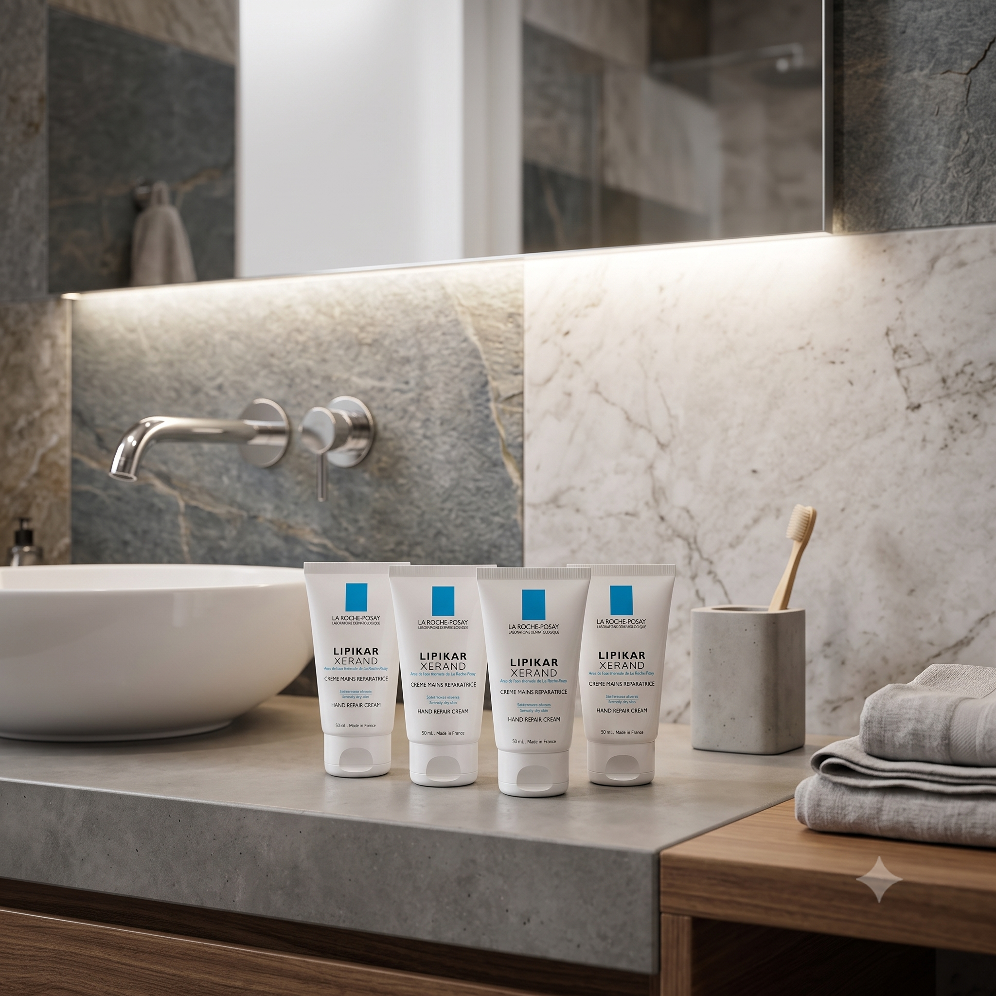 La Roche-Posay Lipikar håndkrem 50 ml 4 stykker