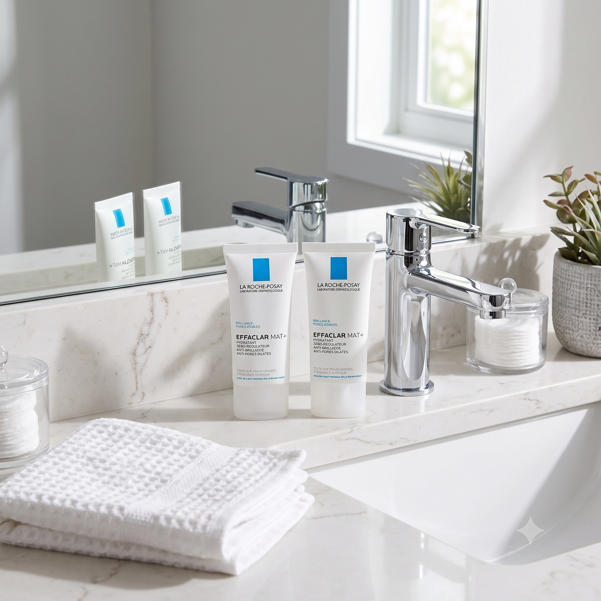 La Roche-Posay Effaclar Matt Ansiktskrem 40 ml 2 stykker