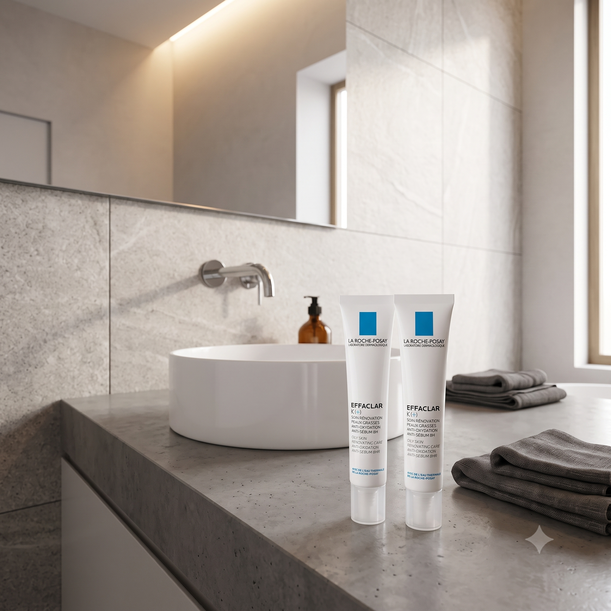La Roche-Posay Effaclar K+ Ansiktskrem 40 ml 2 stykker